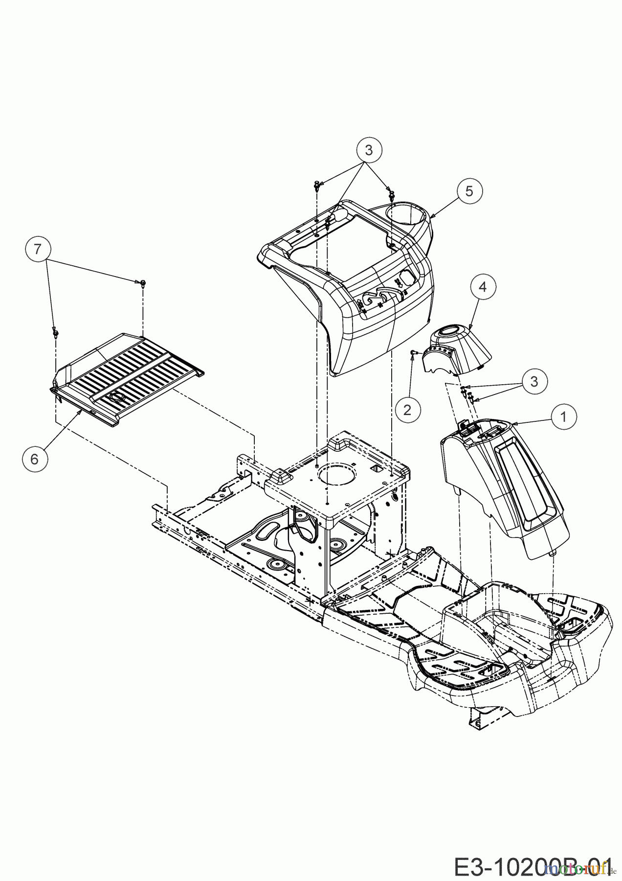 MTD Rasentraktoren Minirider 60 SDE 13BA26JC600 (2021) Verkleidungen