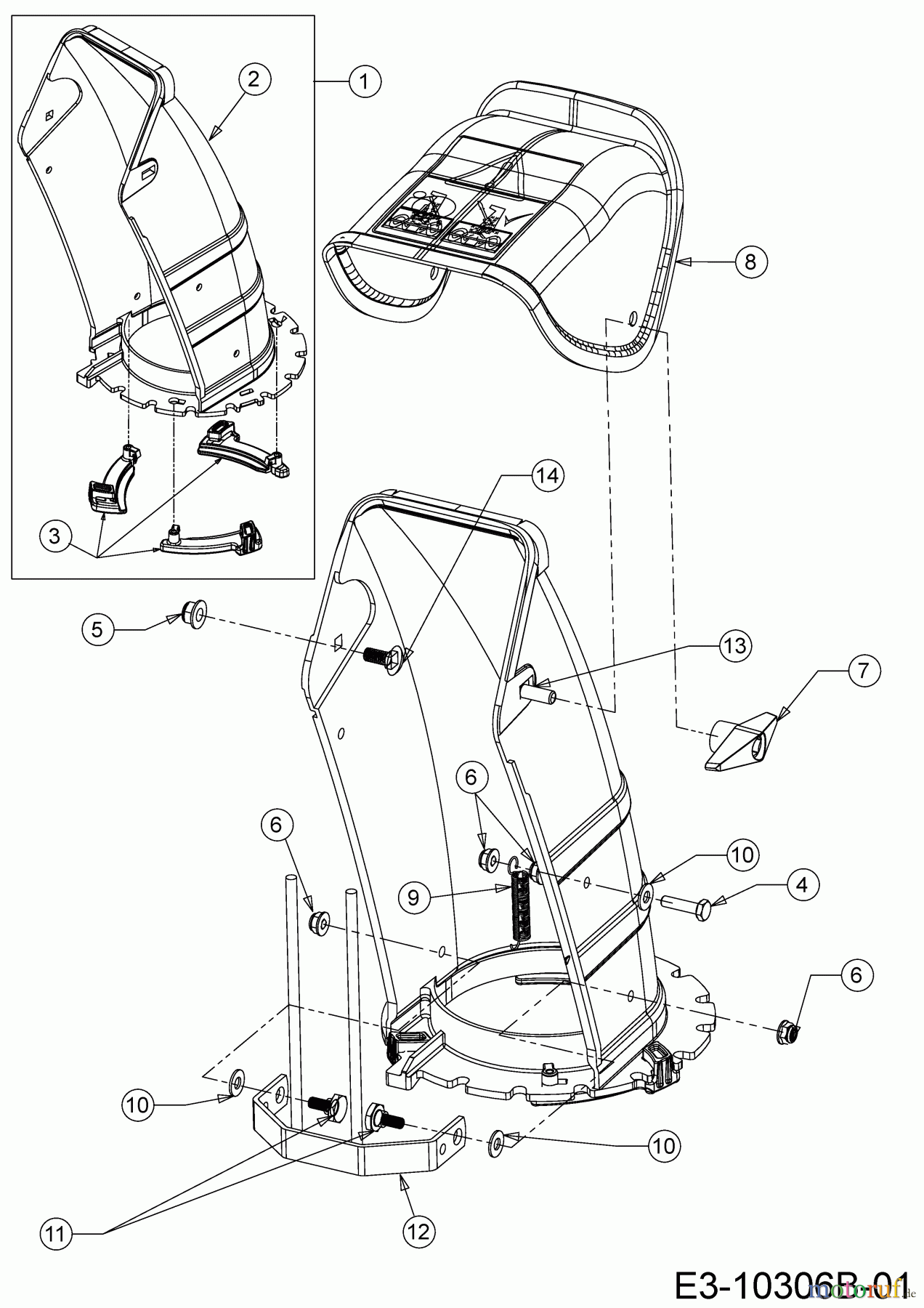 MTD Schneefräsen SMART ME 61 31CW6BF2678 (2022) Auswurfschacht