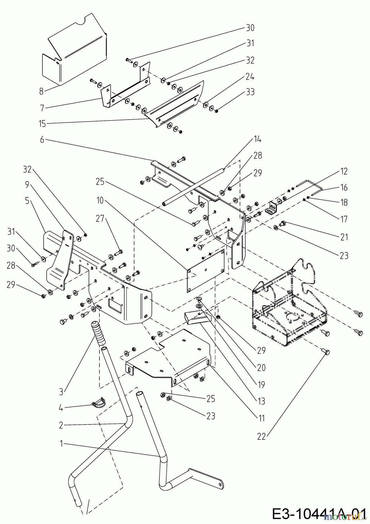 MTD Zubehör Zubehör Garten- und Rasentraktoren Antriebe Tielbürger Anbaugeräte für A-Serie (NX-15) Anbauteile RD 196-610-000 (2020) Anbauteile für Heckauswurf