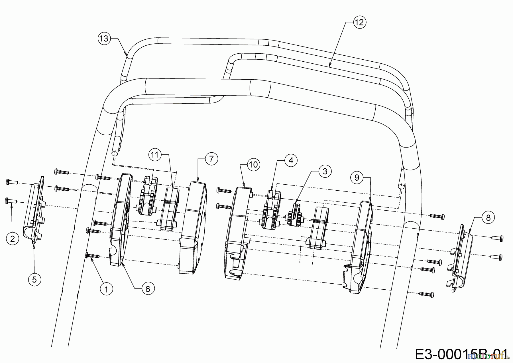  Cub Cadet Motormäher mit Antrieb XM1 ER53 12B-ZAJ4603 (2020) Bremsbügel, Schaltbügel