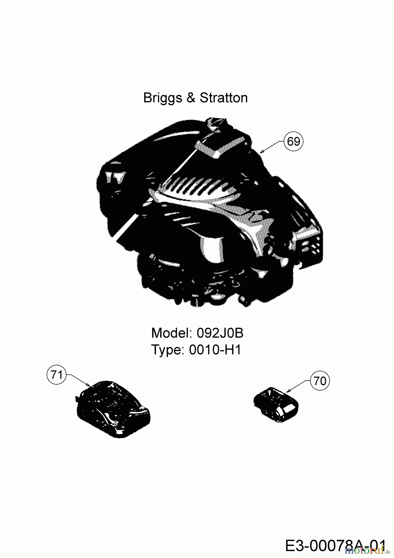 Cub Cadet Motormäher mit Antrieb LM2 CR46ES 12AETQB9603 (2019) Motor Briggs & Stratton