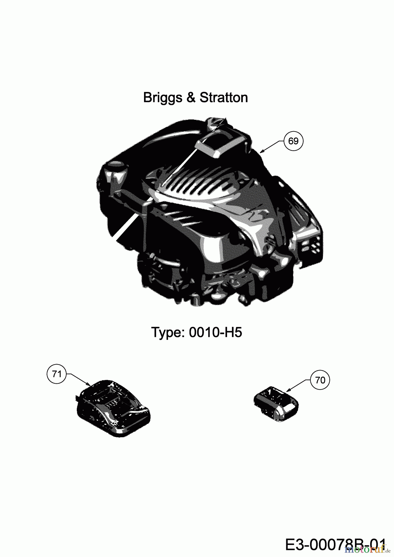 Cub Cadet Motormäher mit Antrieb LM2 CR46ES 12BETQB9603 (2019) Motor
