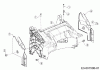 Cub Cadet LM1 DP53 11C-PTKC603 (2019) Ersatzteile Abdeckung hinten, Holmbraketten