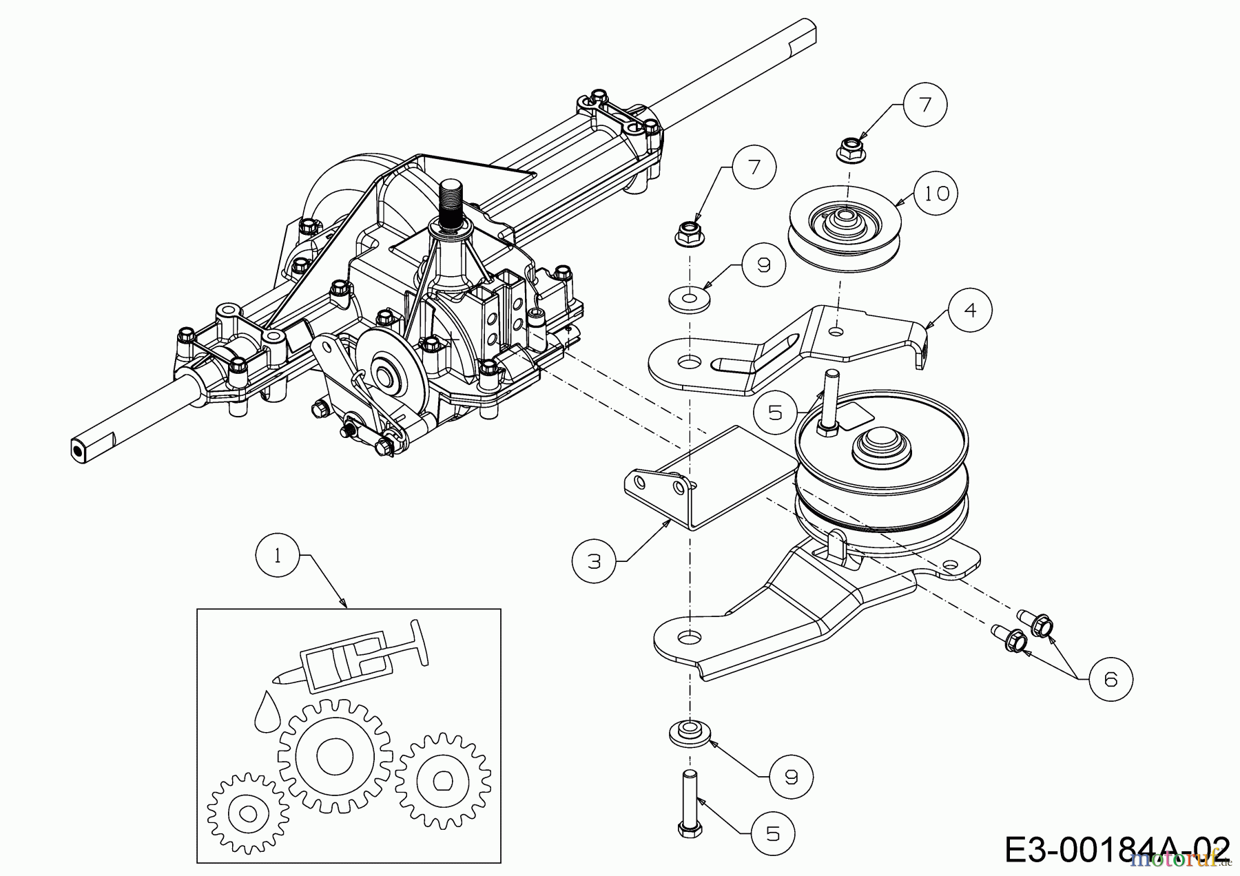  Cub Cadet Rasentraktoren LT1 NS96 13AB76DF603  (2019) Getriebeträger, Halter Spannrolle