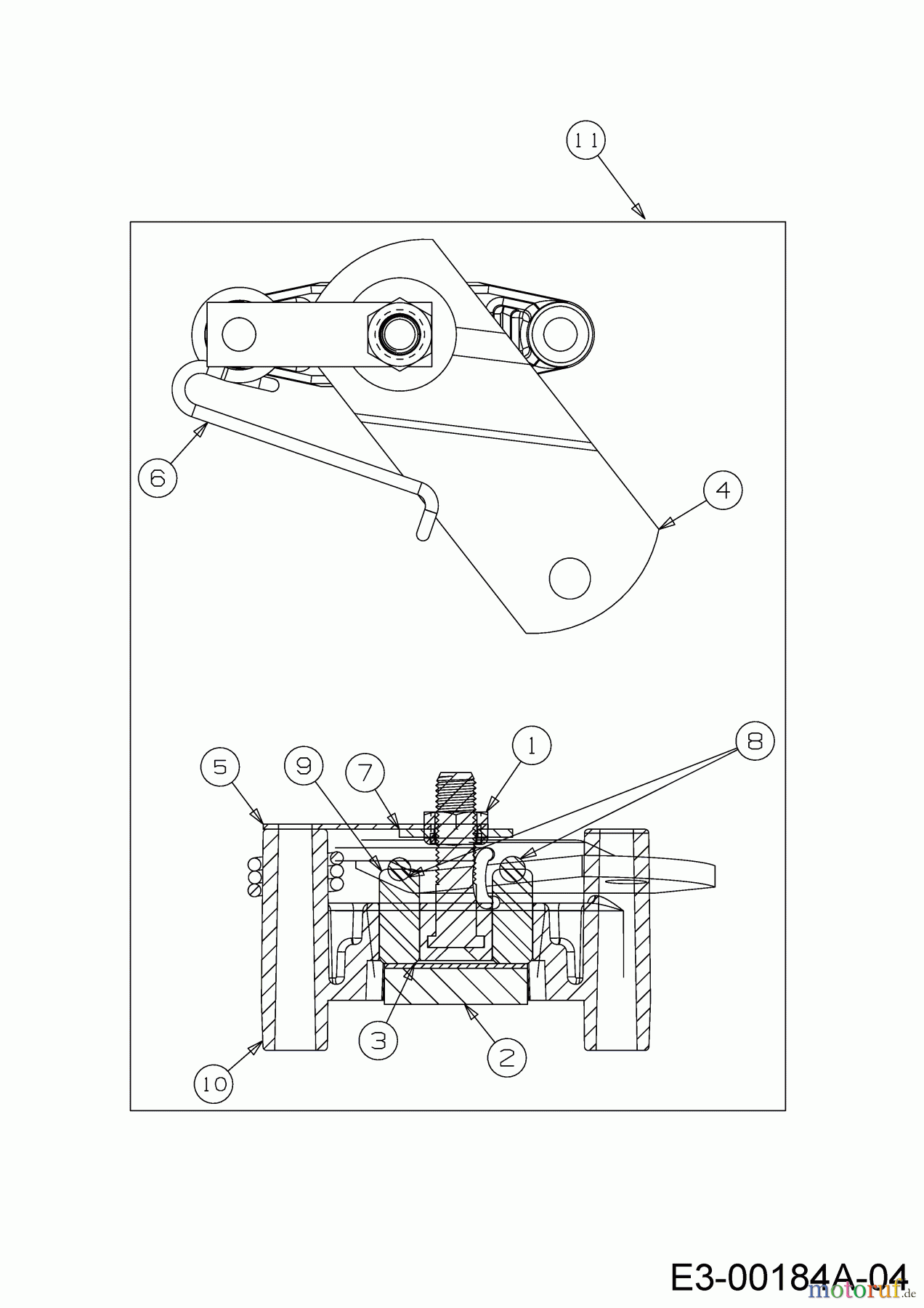 Cub Cadet Rasentraktoren LT1 NS96 13AB76DF603 (2019) Bremse