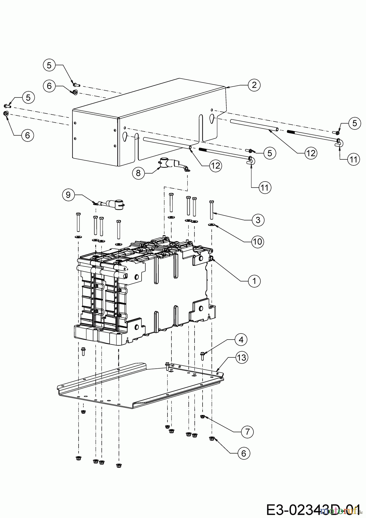 Cub Cadet E-Rasentraktoren XT2 ES107 33ABA7CS603 (2020) Batterie