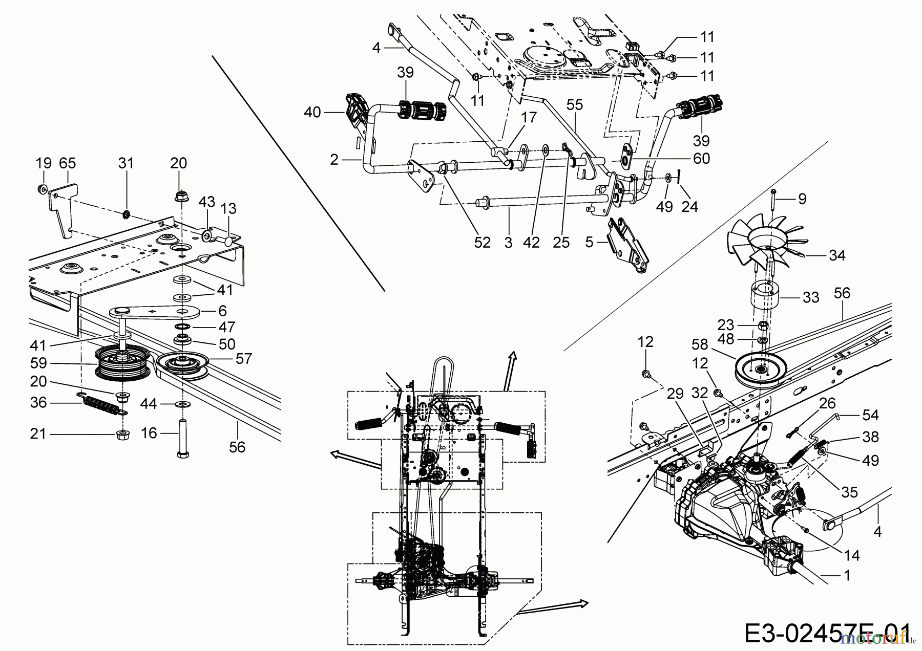  Cub Cadet Rasentraktoren LT3 PR105 13HT71DN603  (2020) Hydrostat, Keilriemen, Pedale