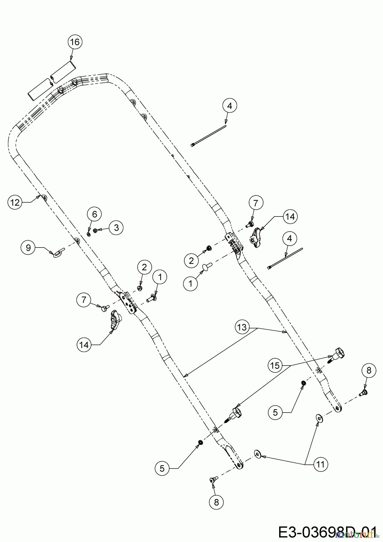 Cub Cadet Motormäher mit Antrieb LM1 CR53 12B-PQSC603 (2020) Holm