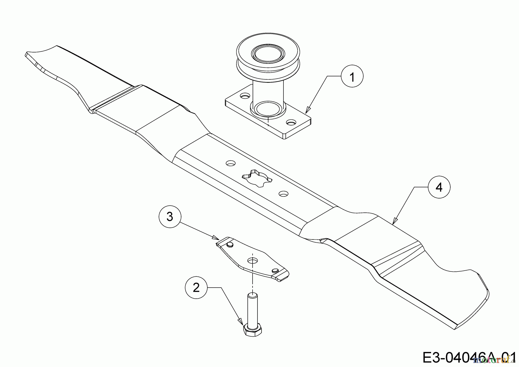  Cub Cadet Motormäher mit Antrieb LM3 ER53 12AQC6J4603   (2020) Messer, Messeraufnahme