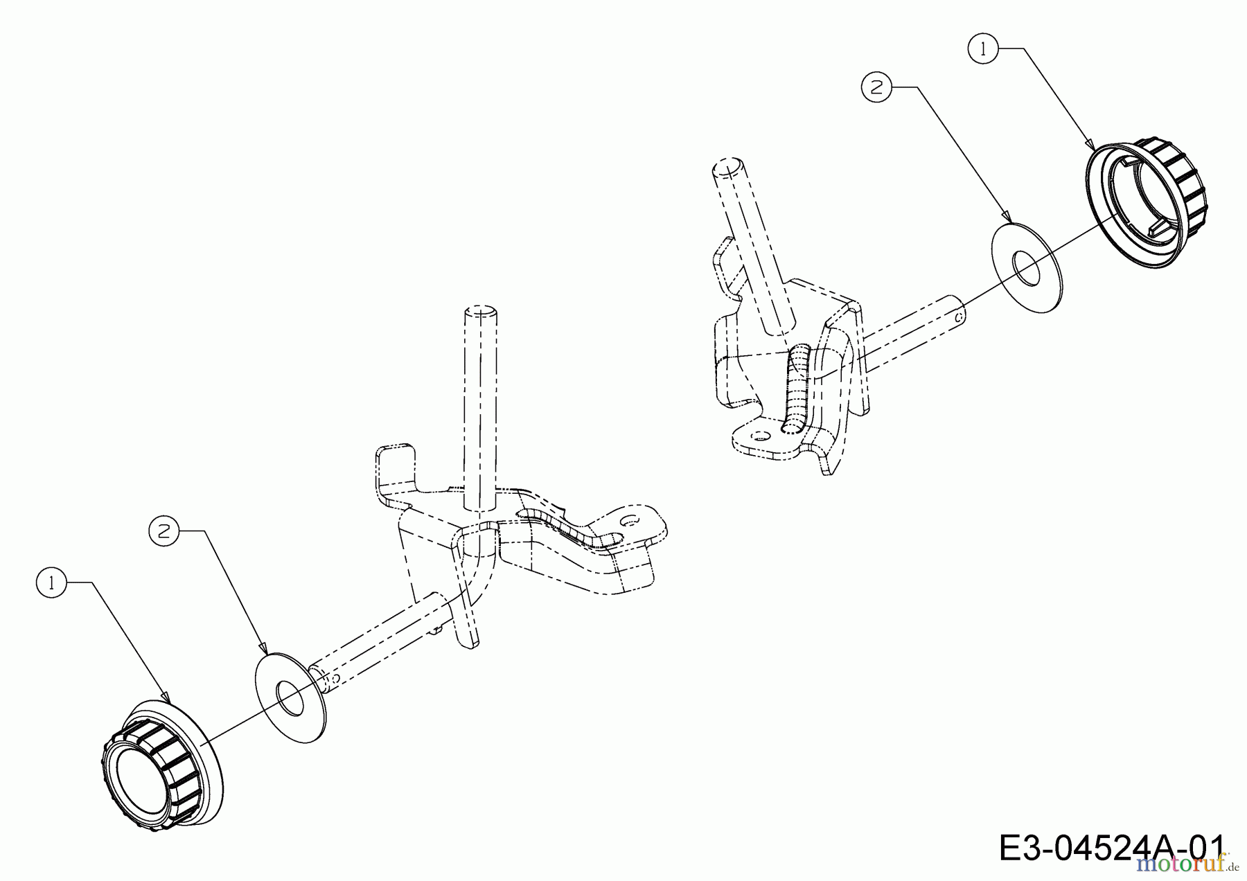 Cub Cadet Gartentraktoren XT3 QS127 14CIA5CQ603 (2019) Radkappen
