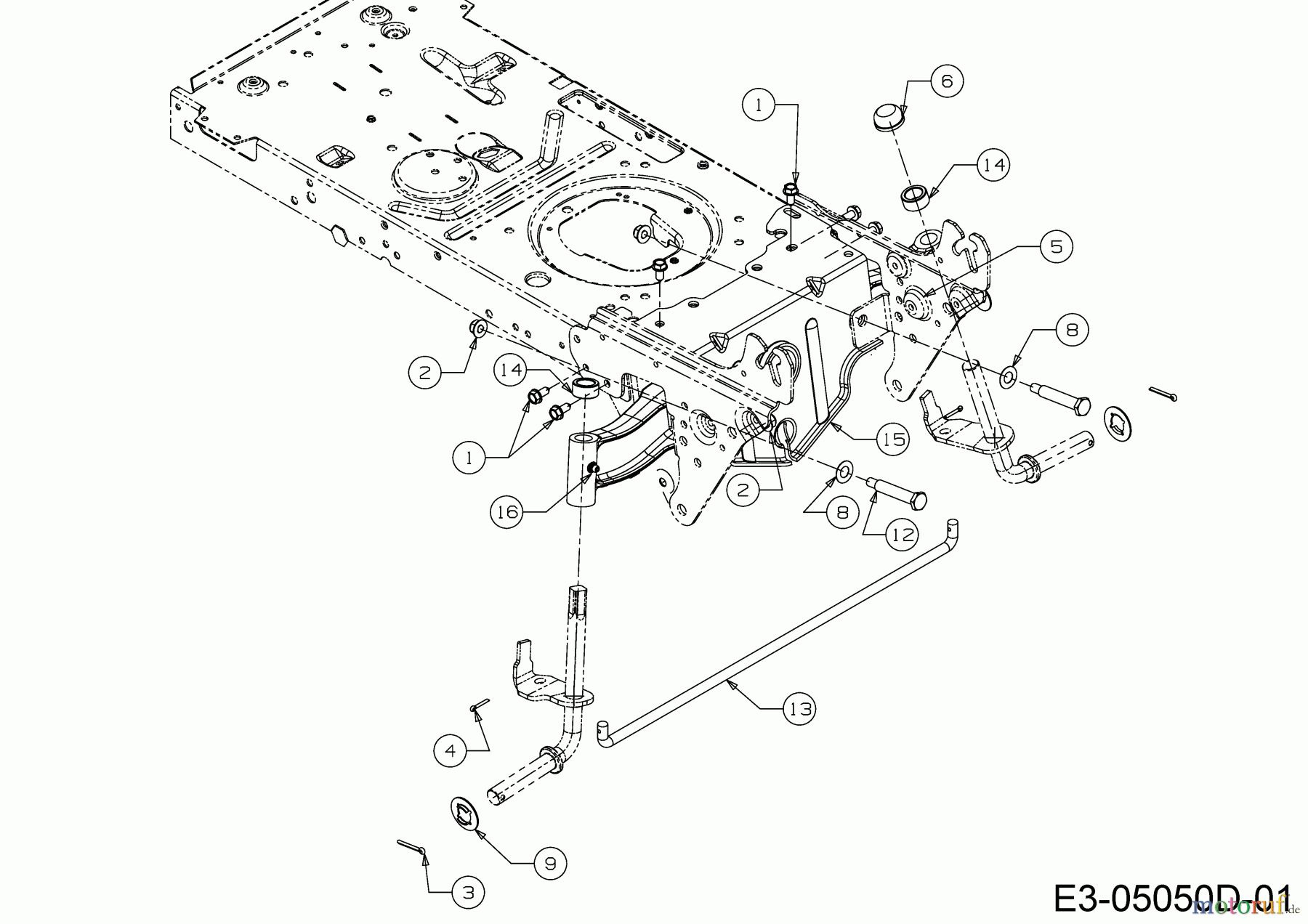  Cub Cadet Rasentraktoren LT3 PS107 13AJ79DG603 (2020) Vorderachse