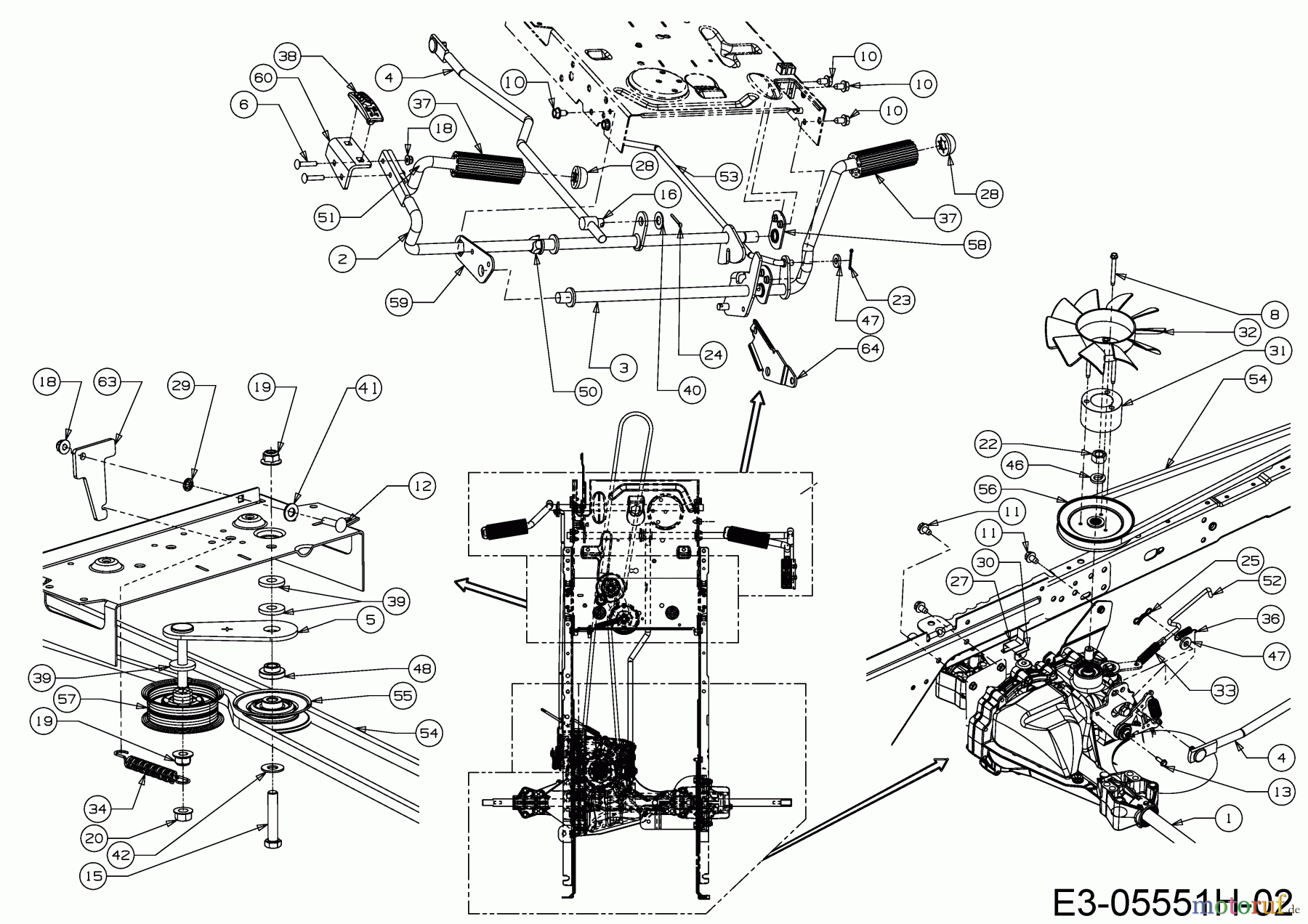 Cub Cadet Rasentraktoren LT2 NR92 13AB71DE603 (2019) Hydrostat, Keilriemen, Pedale