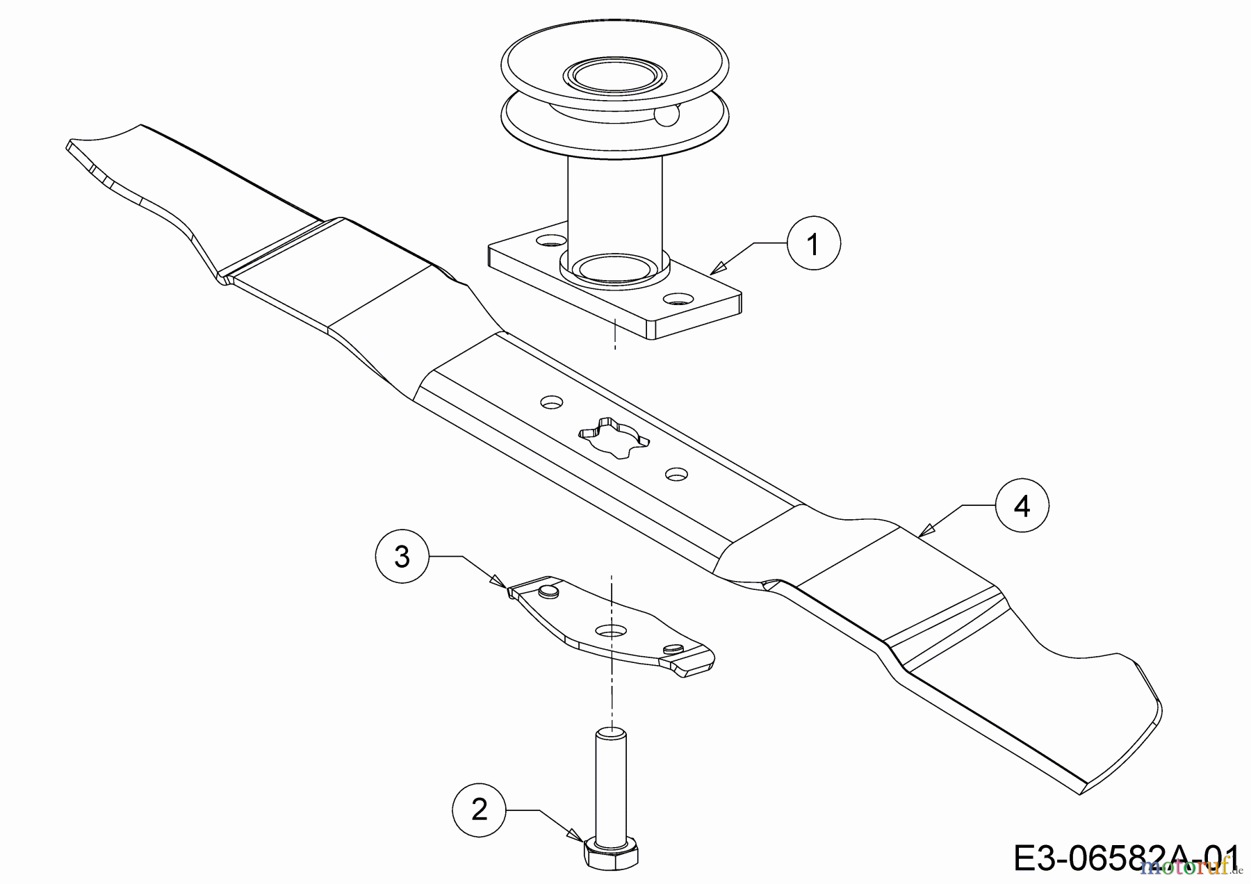 Cub Cadet Motormäher mit Antrieb CC 53 MSPO 12A-A0KC603 (2020) Messer, Messeraufnahme