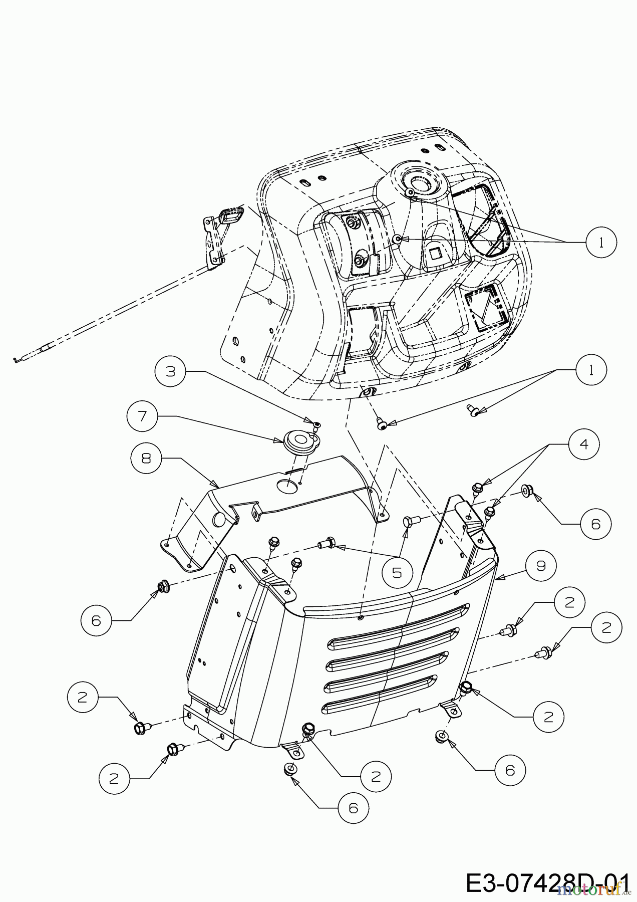 Cub Cadet Rasentraktoren LT2 NR92 13AB71DE603 (2019) Armaturenbrett