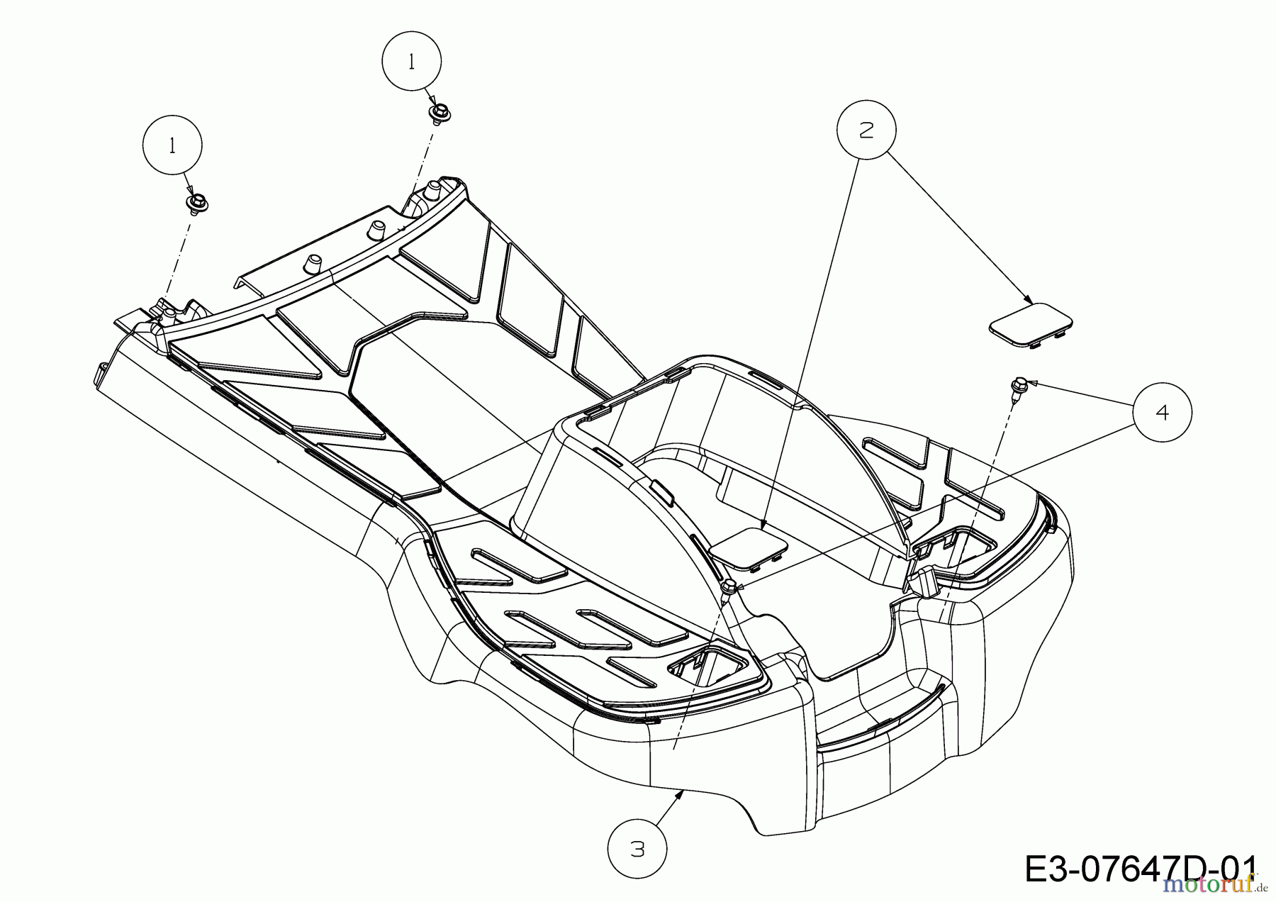 Cub Cadet Rasentraktoren LR1 MS76 13B726JD603 (2020) Trittbrett