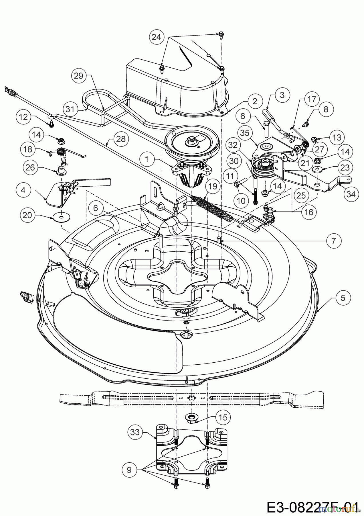 Cub Cadet Rasentraktoren LR1 MS76 13B726JD603 (2020) Mähwerk D (30