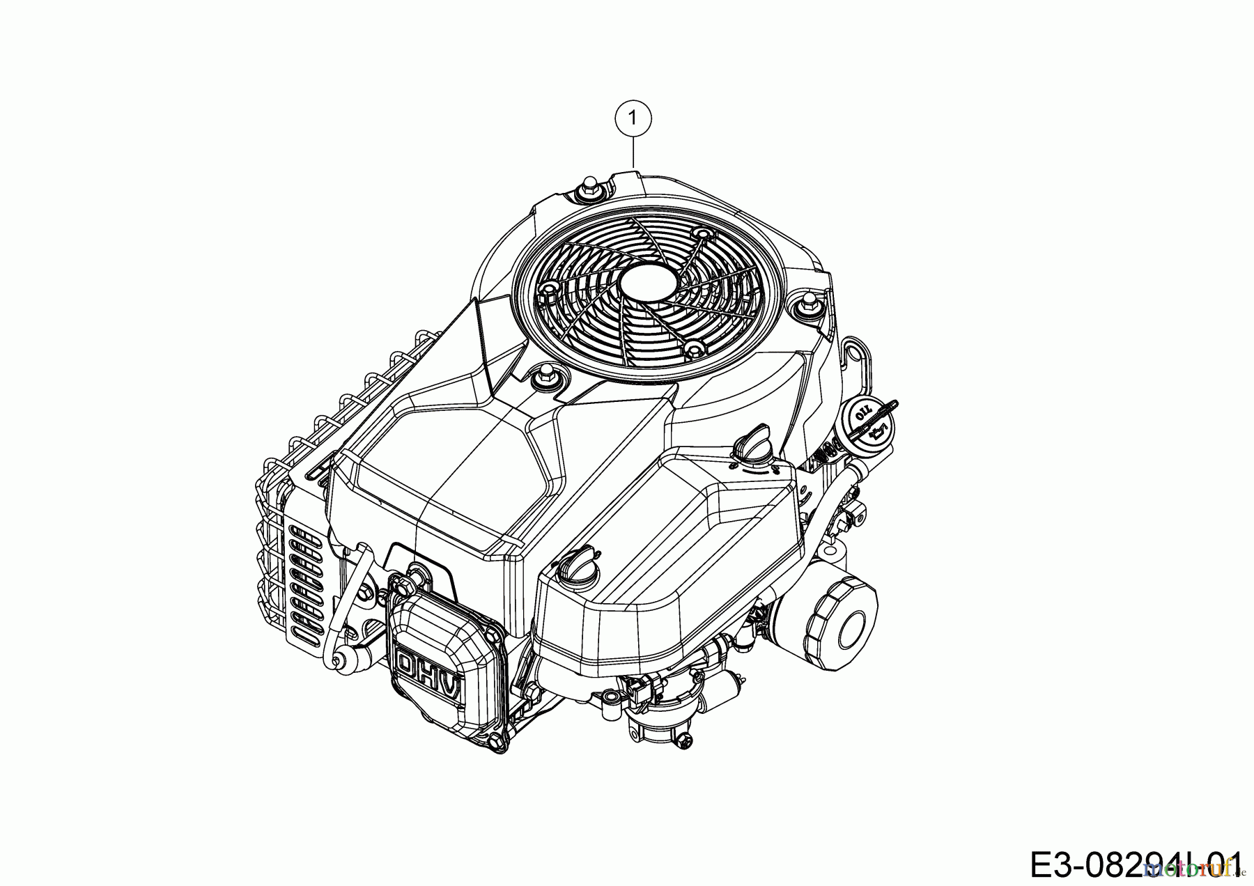  Cub Cadet Rasentraktoren LR1 MS76 13A726JD603 (2020) Motor