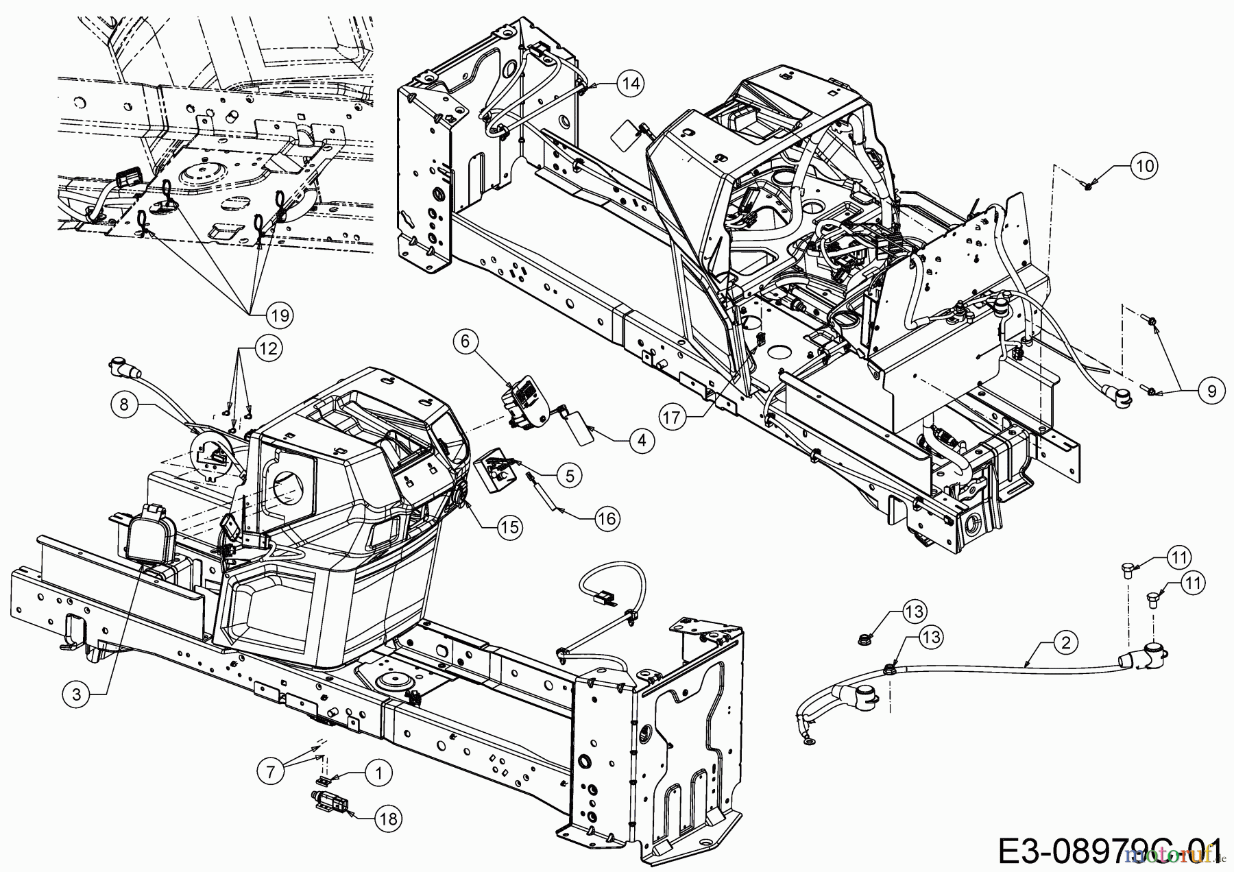 Cub Cadet E-Rasentraktoren XT2 ES107 33ABA7CS603 (2020) Elektroteile