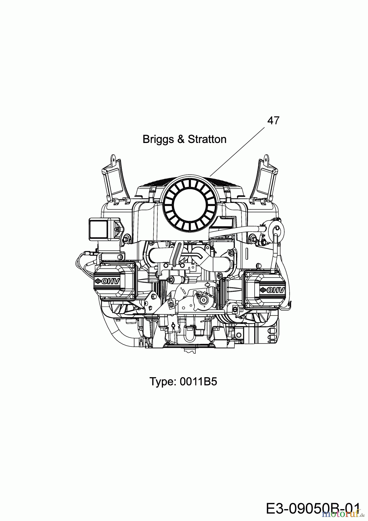  Cub Cadet Rasentraktoren LT3 PR105 13IT71DN603  (2020) Motor Briggs & Stratton