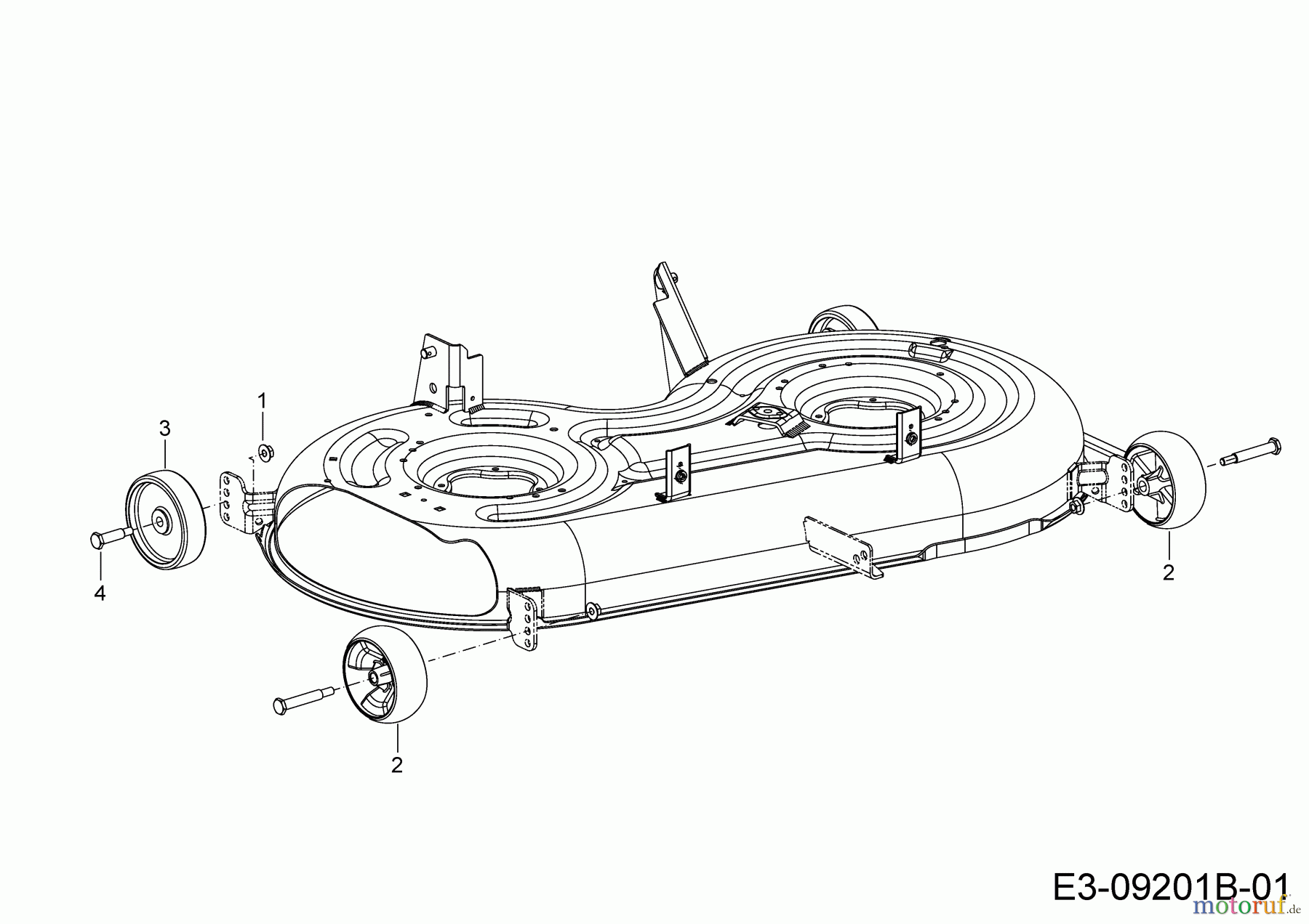 Cub Cadet Rasentraktoren XT1 OS96 13B8A1CF603 (2020) Räder Mähwerk