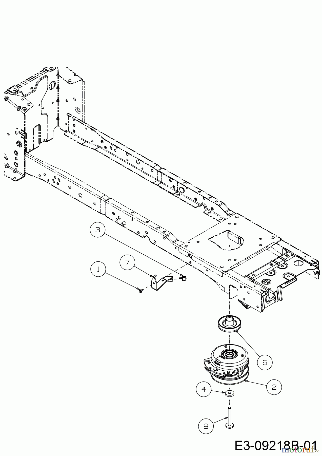 Cub Cadet Rasentraktoren XT2 PS117I 13BZA1CN603 (2020) Elektromagnetkupplung, Motorkeilriemenscheibe