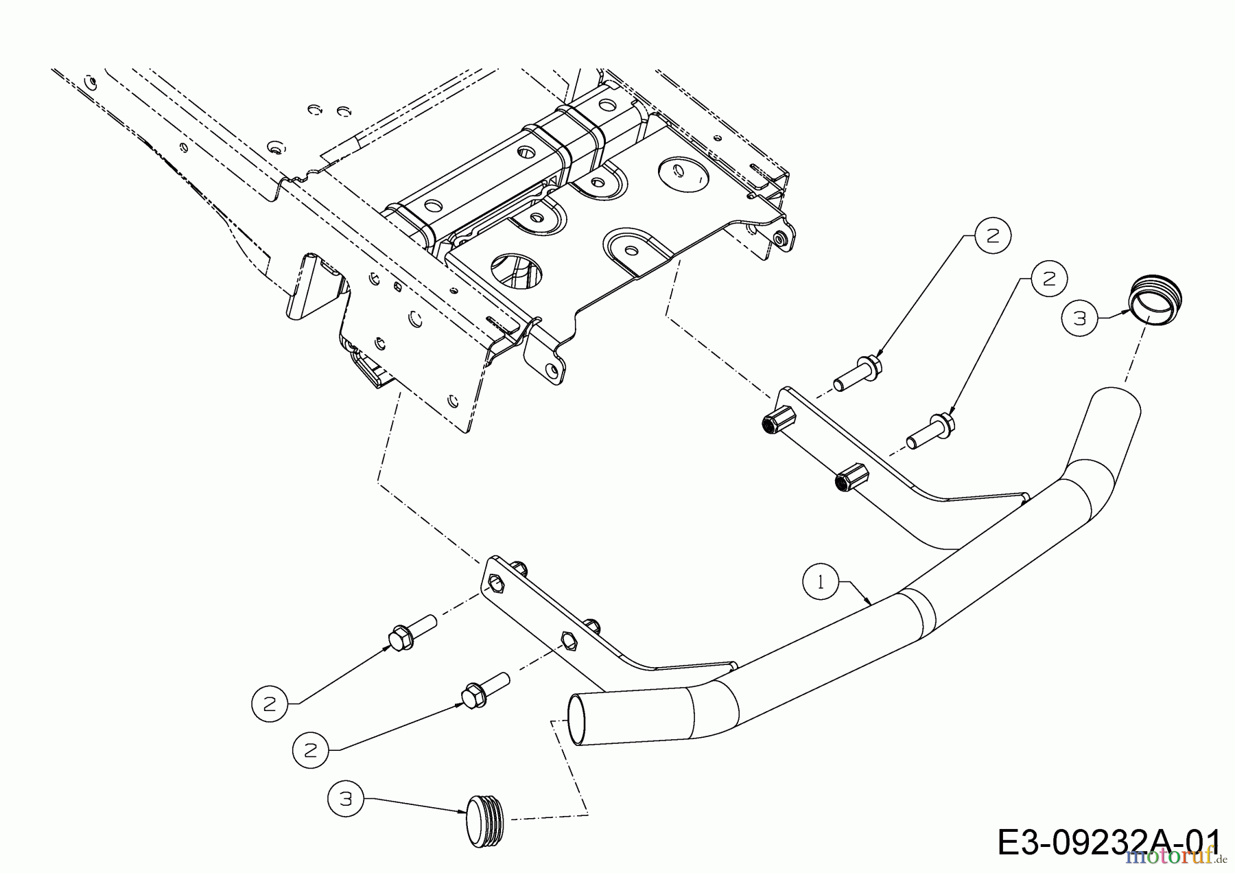 Cub Cadet Rasentraktoren XT1 OR106 13B8A1CR603 (2020) Stoßstange