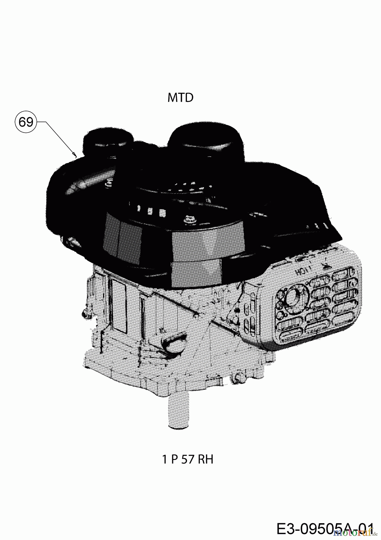  Cub Cadet Motormäher mit Antrieb LM1 AR46 12A-TQSJ603 (2019) Motor MTD