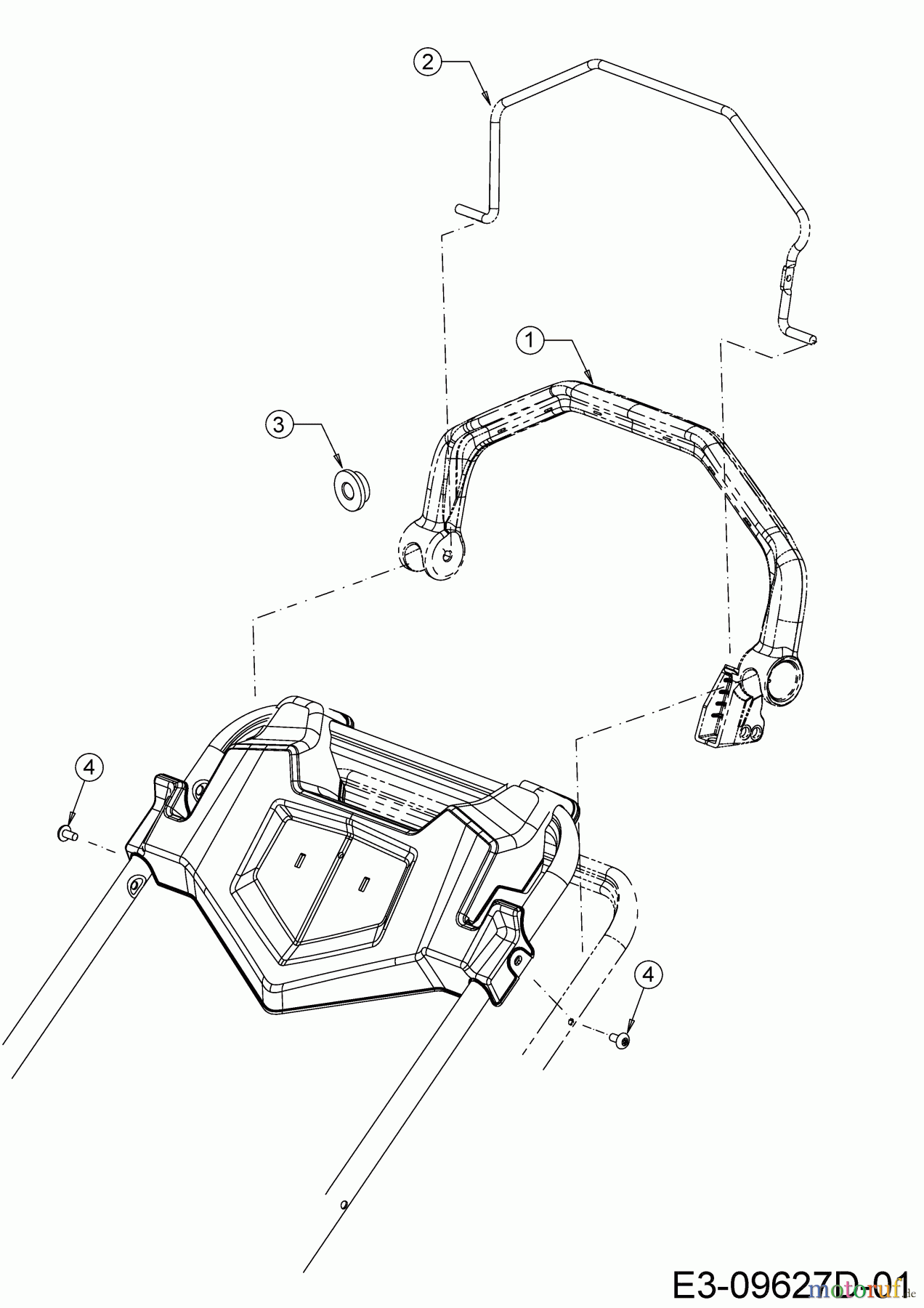 Cub Cadet Motormäher mit Antrieb LM2 DR46S 12CBTQKC603 (2020) Bremsbügel, Schaltbügel
