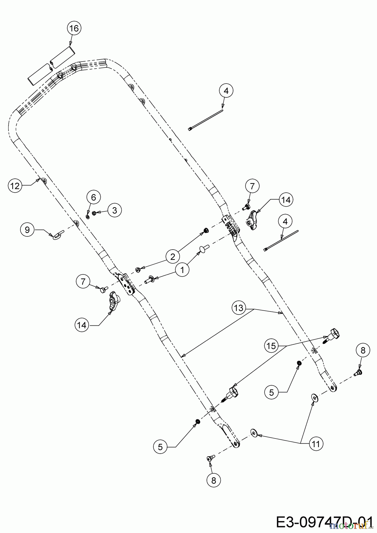 Cub Cadet Motormäher mit Antrieb LM1 AR42 12A-LQMG603 (2020) Holm