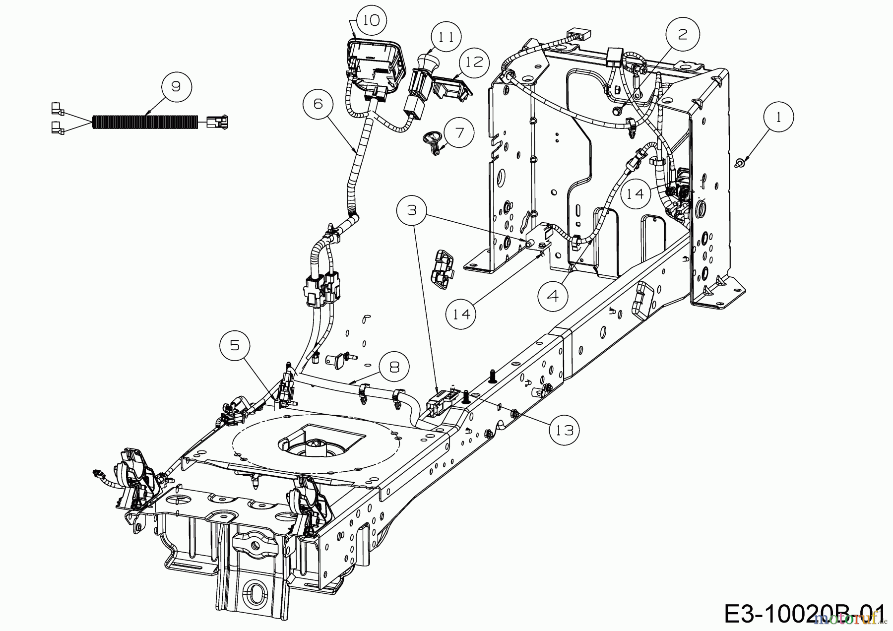 Cub Cadet Gartentraktoren XT3 QS127 14CIA5CQ603 (2019) Elektroteile