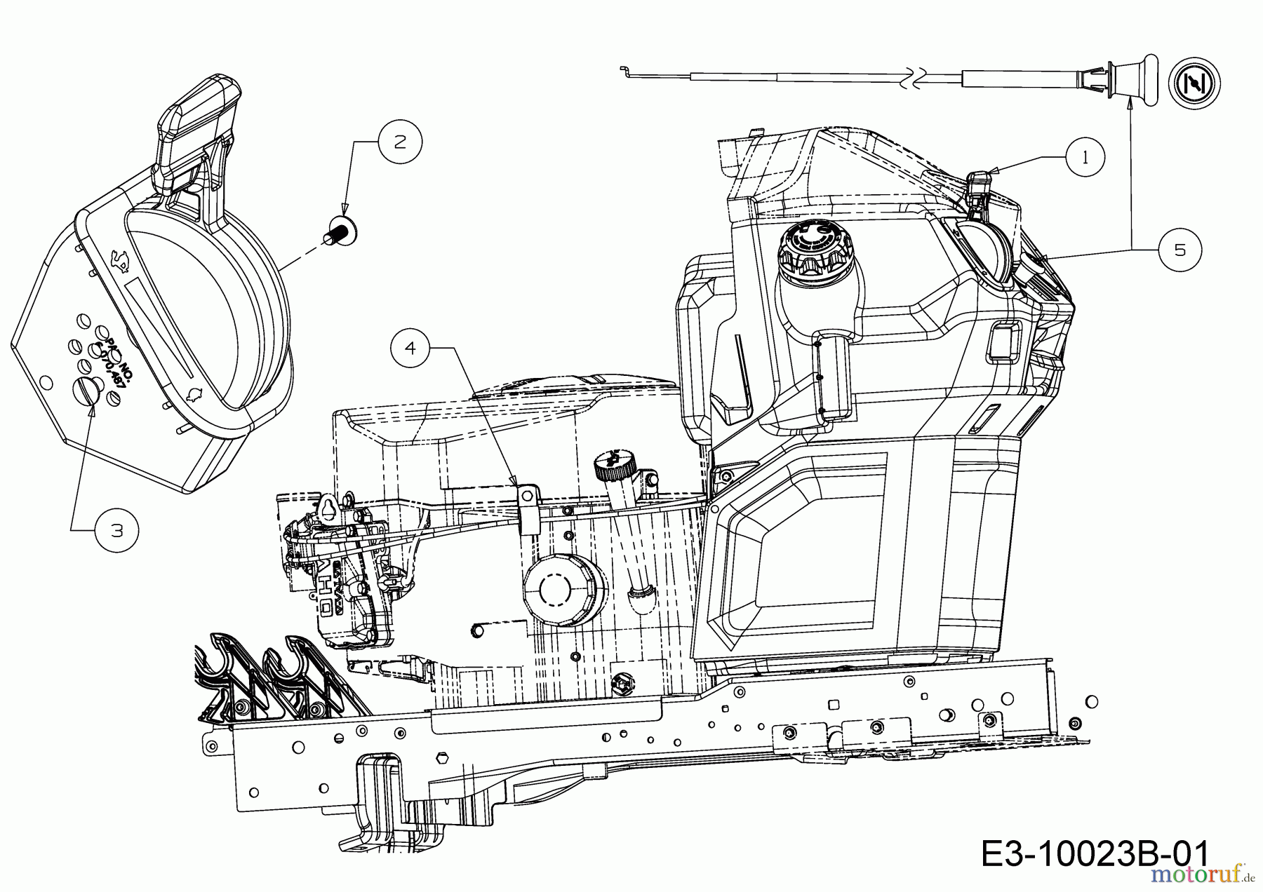 Cub Cadet Rasentraktoren XT3 QR106E 13BIA5CR603 (2020) Choke- und Gaszug
