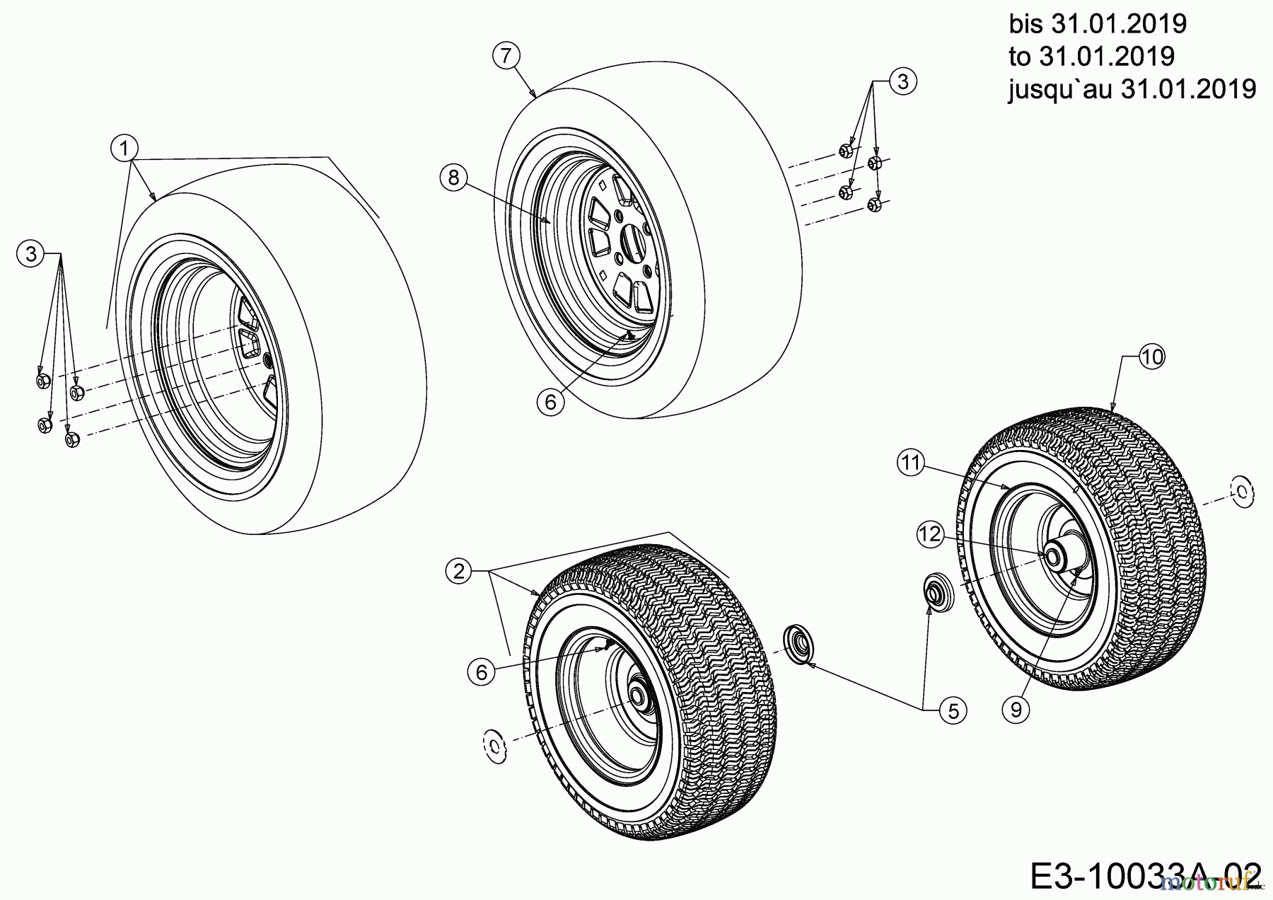  Cub Cadet Gartentraktoren XT3 QS137 14AIA5CA603  (2020) Räder bis 31.01.2019