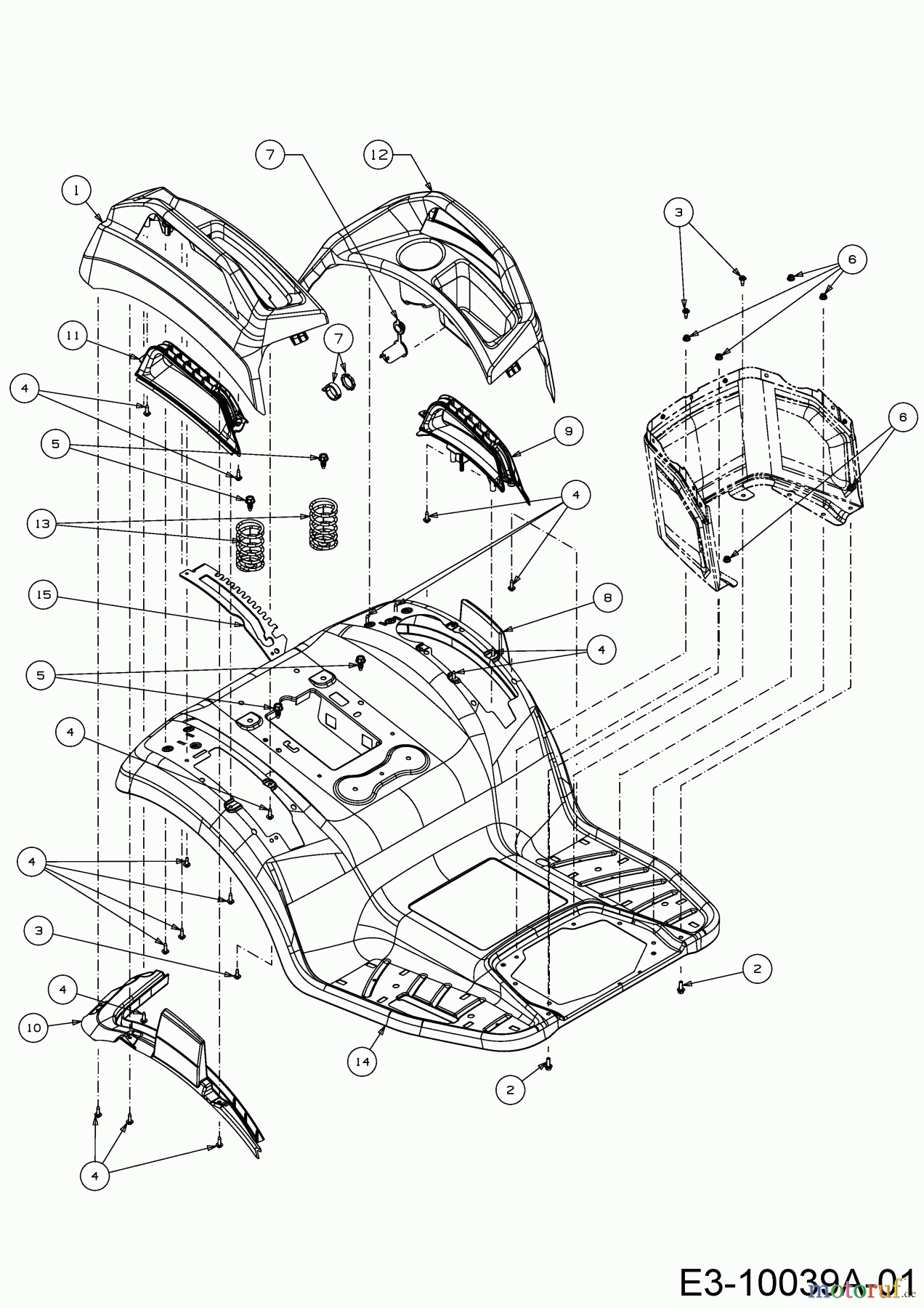Cub Cadet Gartentraktoren XT3 QS127 14CIA5CQ603 (2019) Sitzwanne