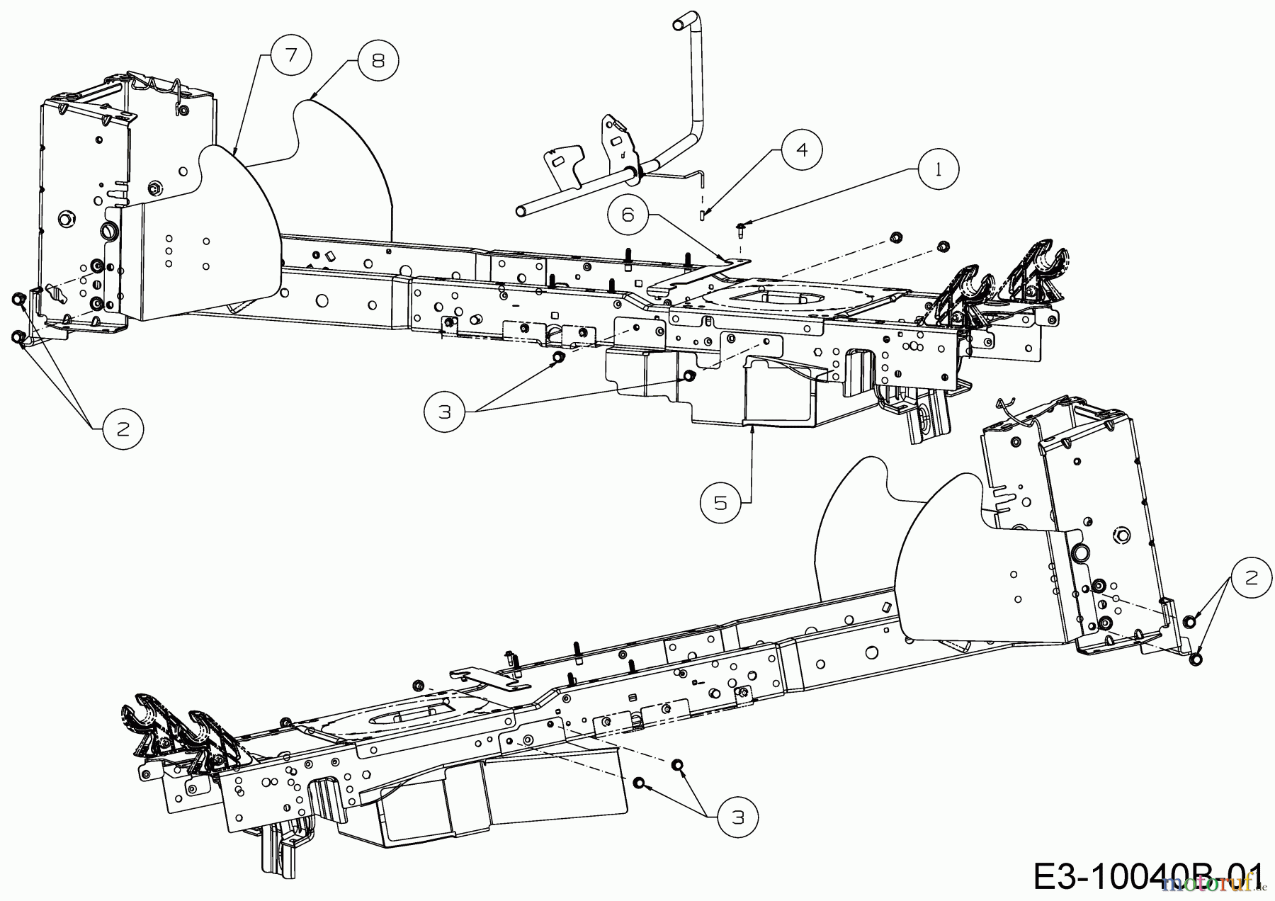 Cub Cadet Gartentraktoren XT3 QS127 14CIA5CQ603 (2019) Keilriemenschutz