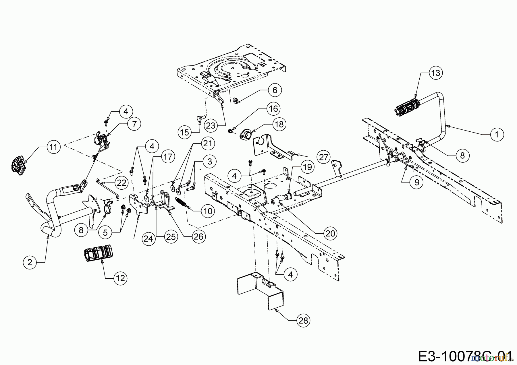 Cub Cadet E-Rasentraktoren XT2 ES107 33ABA7CS603 (2020) Pedale
