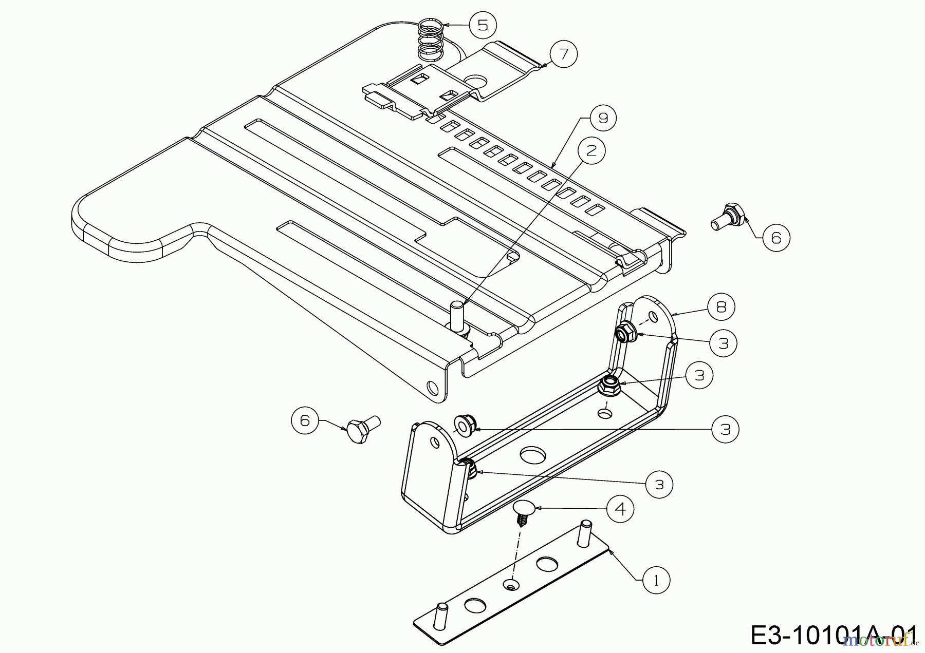 Cub Cadet Rasentraktoren XT1 OR106 BS 13ALA1CR603 (2020) Sitzträger