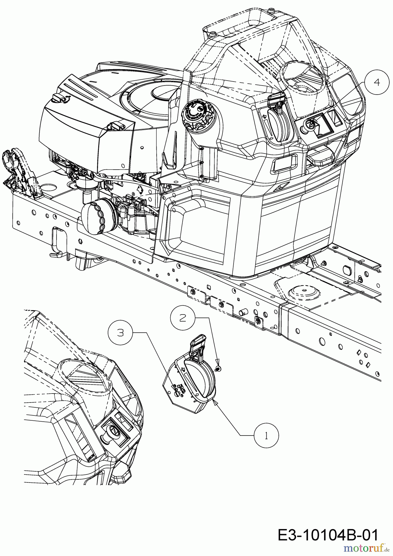 Cub Cadet Rasentraktoren XT1 OR106 BS 13ALA1CR603 (2020) Choke- und Gaszug