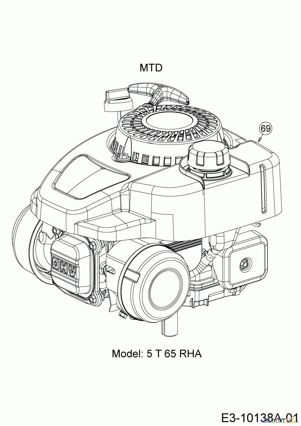 Cub Cadet Motormäher mit Antrieb LM3 CRC46S 12ABTVSC603 (2019) Motor MTD