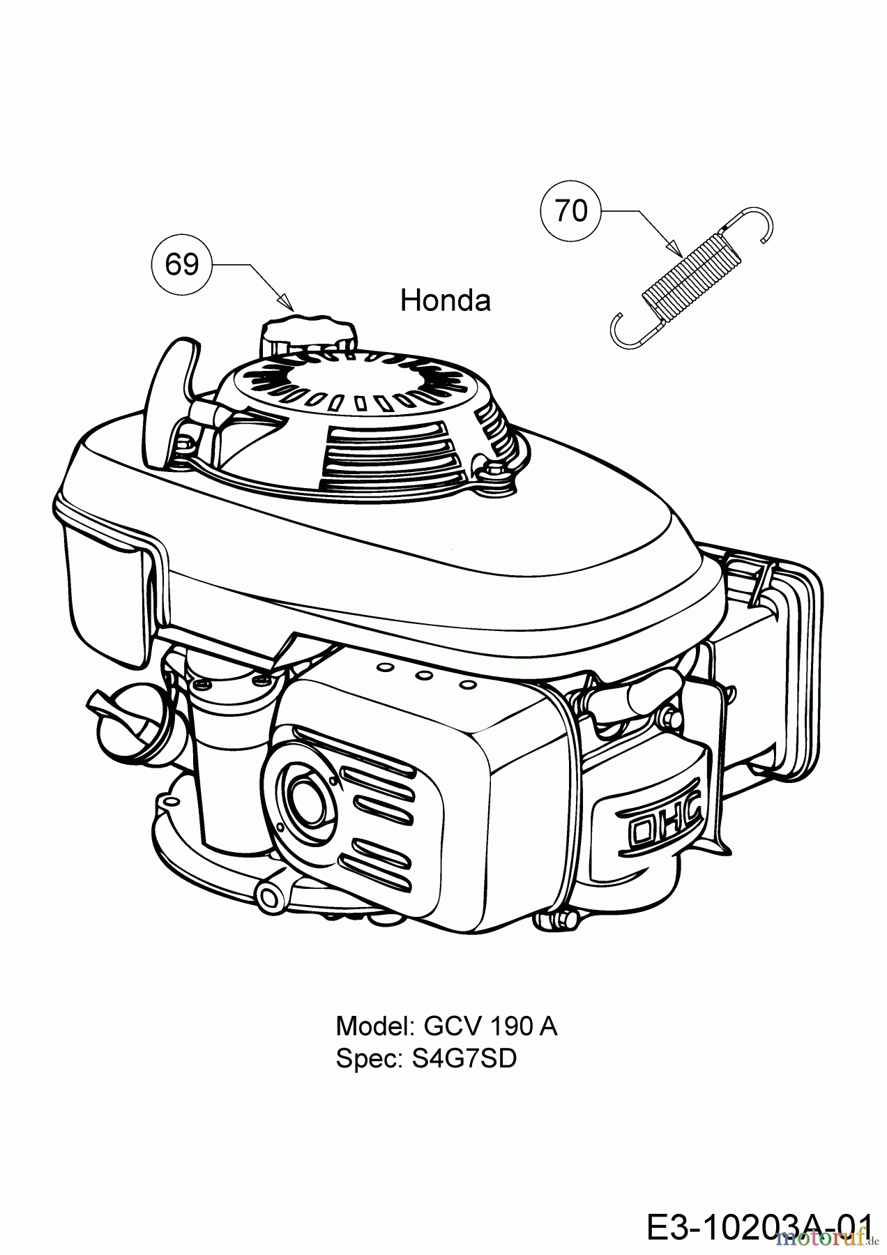 Cub Cadet Motormäher mit Antrieb XM2 ER53 12AQZAEQ603 (2020) Motor Honda, Zugfeder