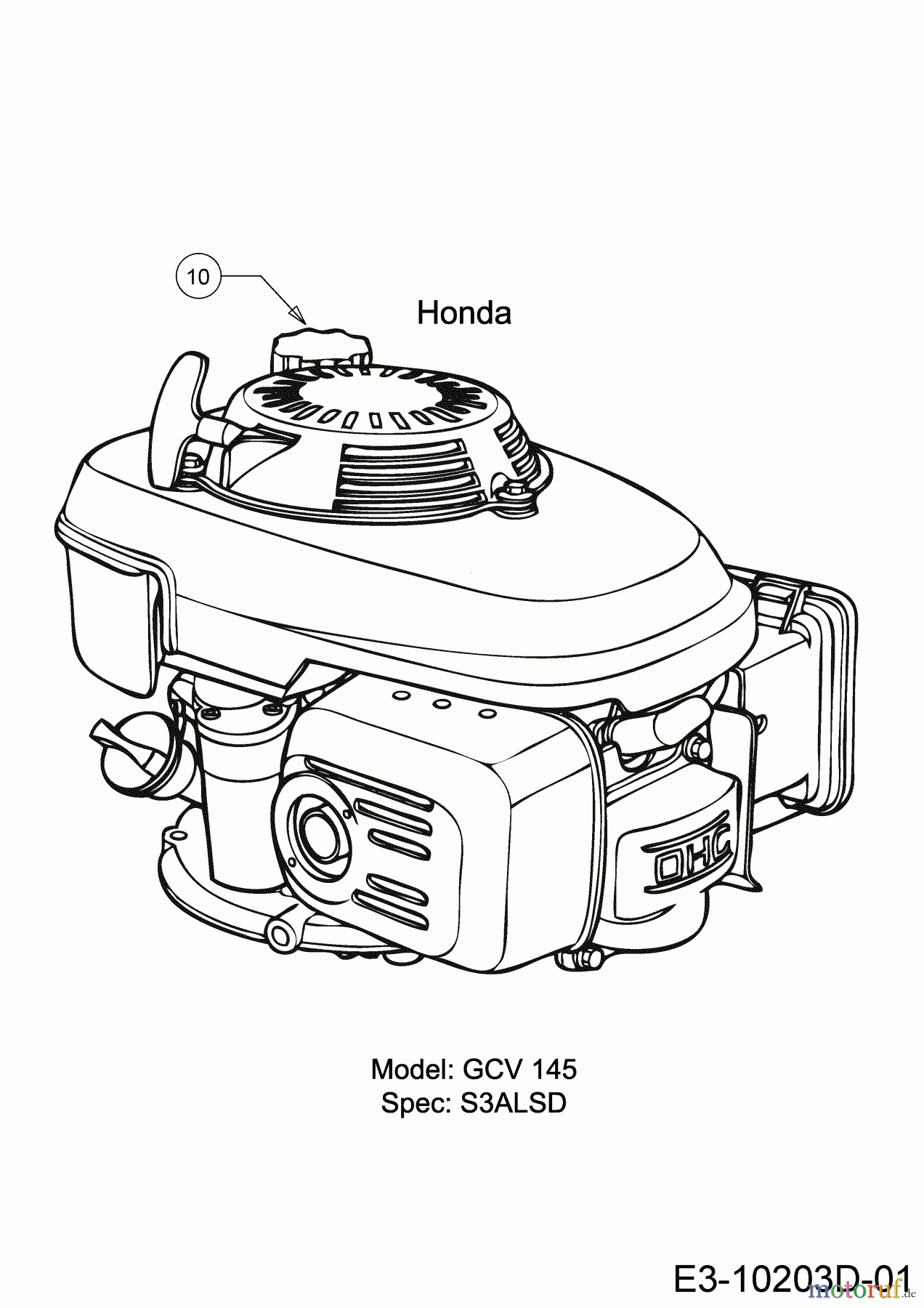  Cub Cadet Motormäher mit Antrieb LM2 CR46S 12ABTQHQ603 (2019) Motor Honda