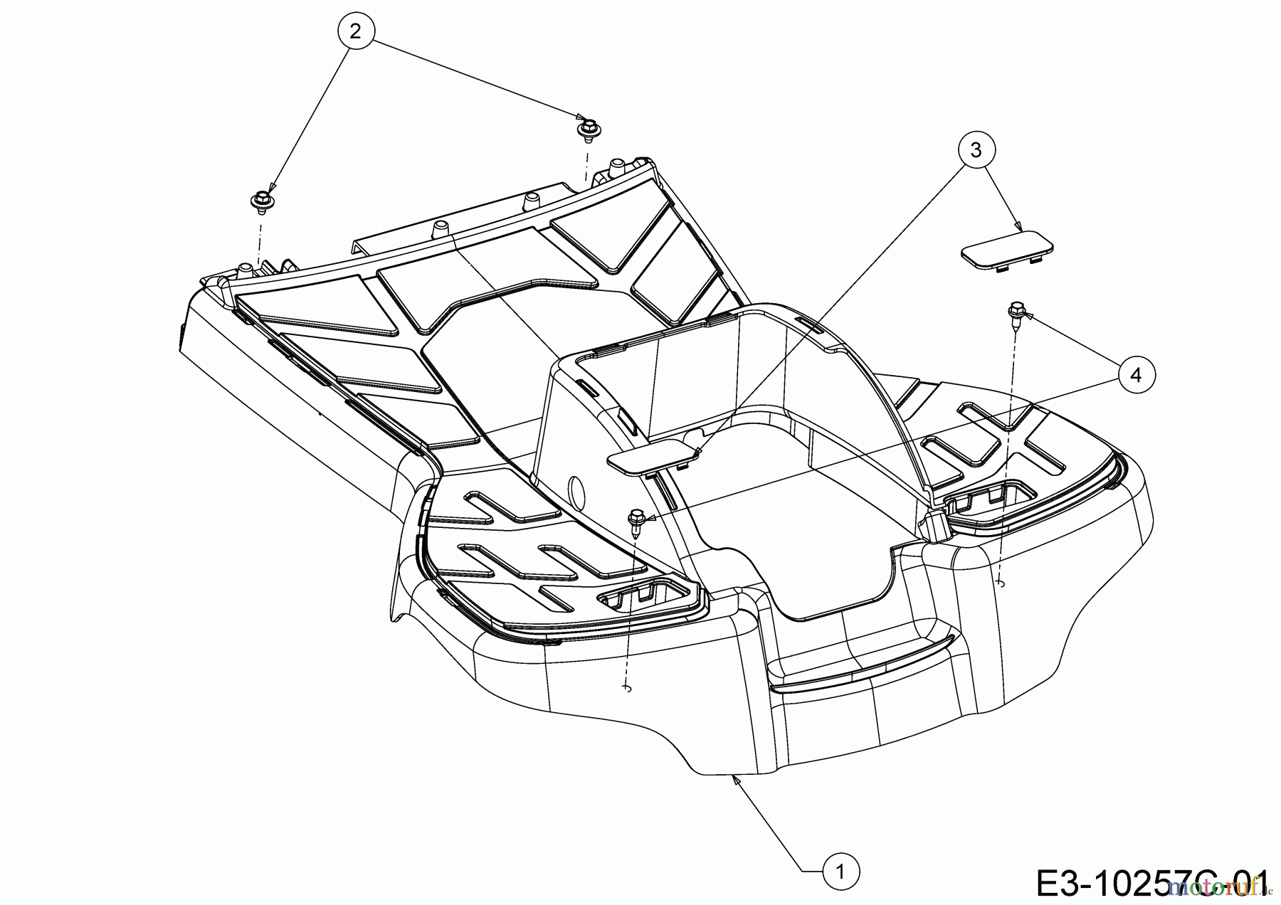 Cub Cadet Rasentraktoren LR2 NS76 13B221JD603 (2020) Trittbrett