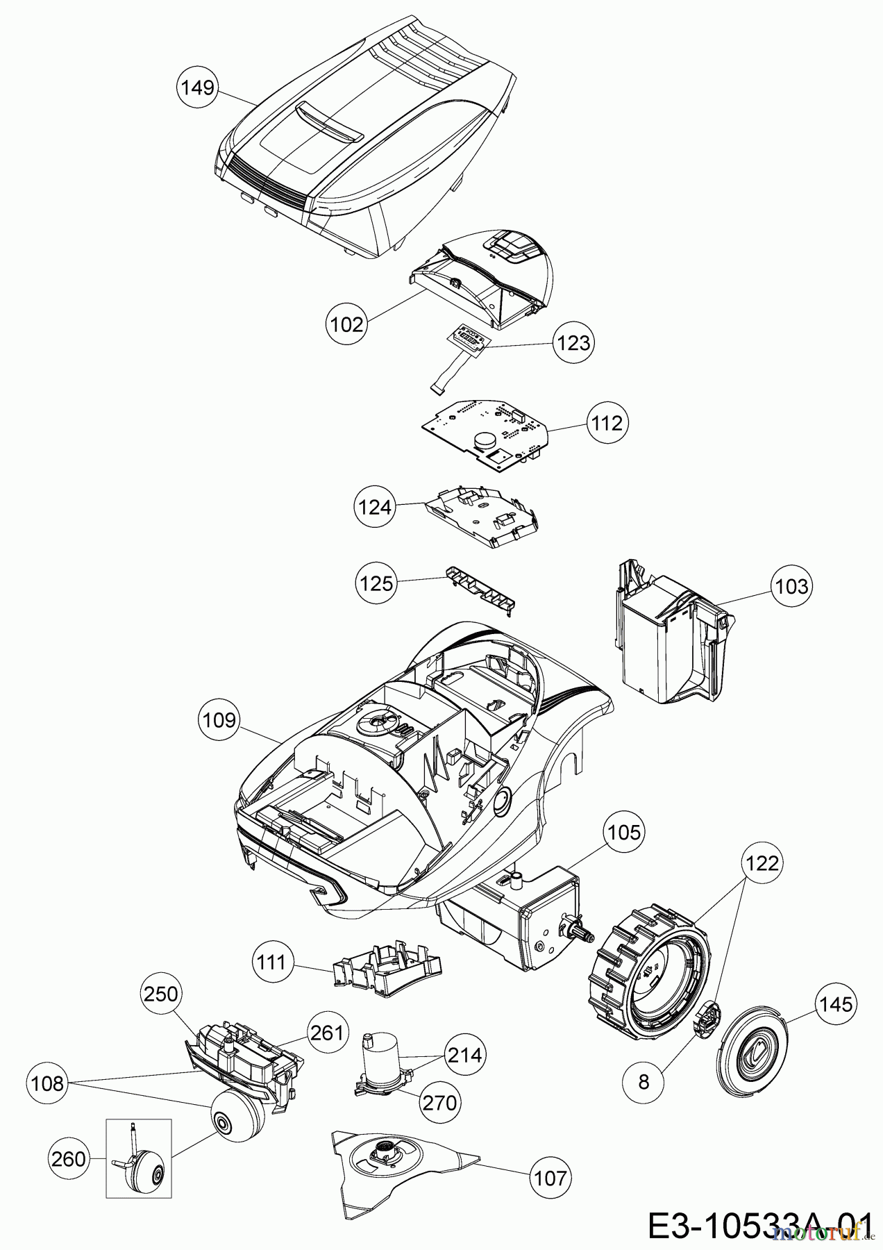  Cub Cadet Mähroboter XR2 1000 22ACBAAD603  (2019) Grundgerät