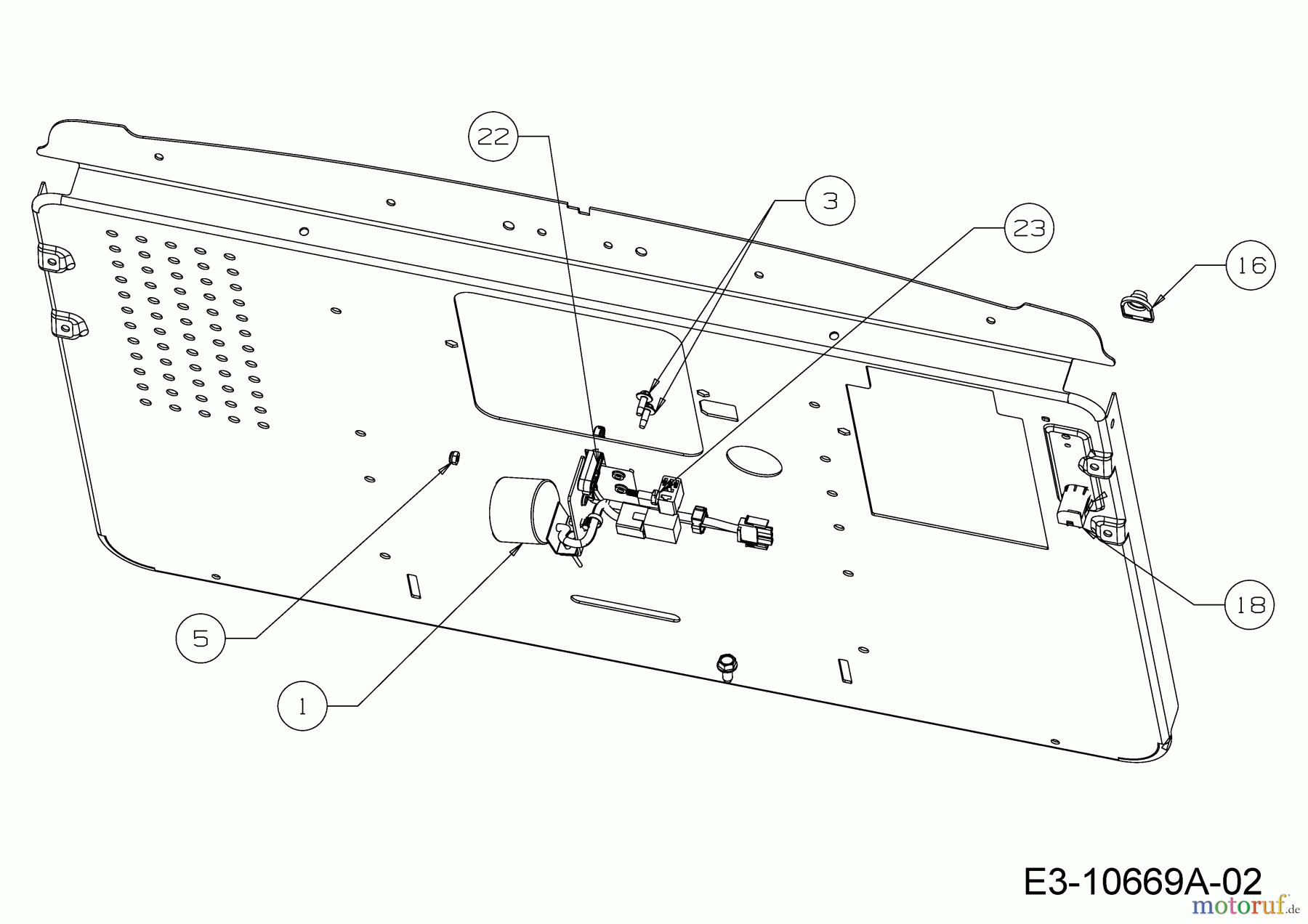 Cub Cadet Rasentraktoren XT2 QR106 13CFA1CR603 (2020) Füllstandsanzeige