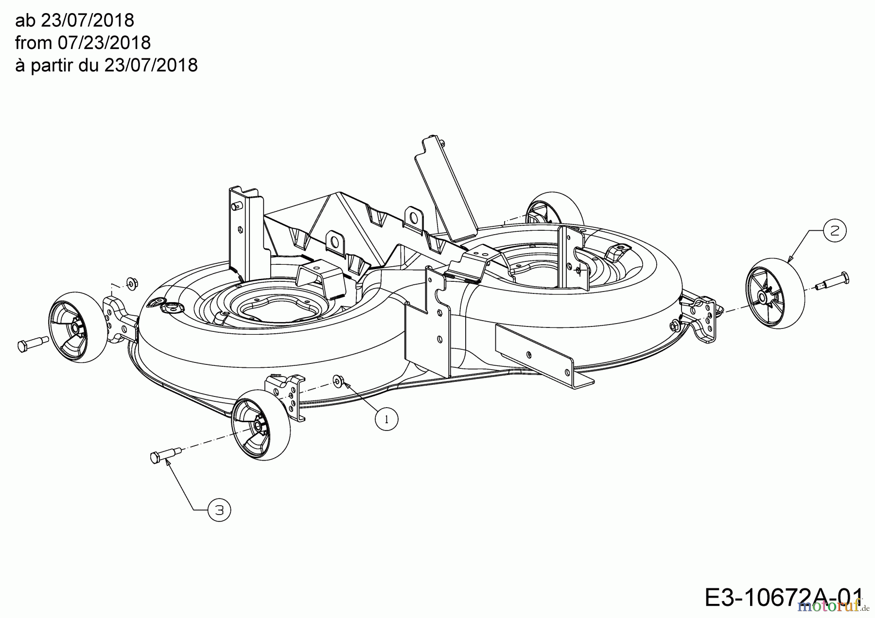 Cub Cadet Rasentraktoren XT3 QR106E 13AFA5CR603 (2020) Räder Mähwerk