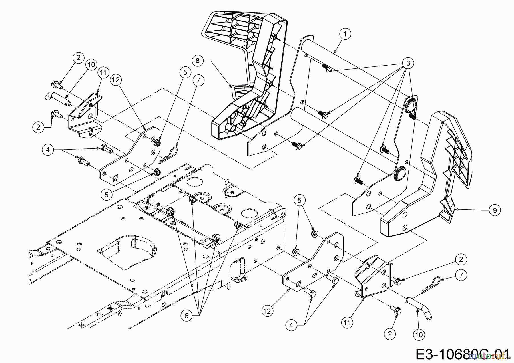 Cub Cadet Gartentraktoren XT3 QS137 14AFA5CA603 (2020) Stoßstange
