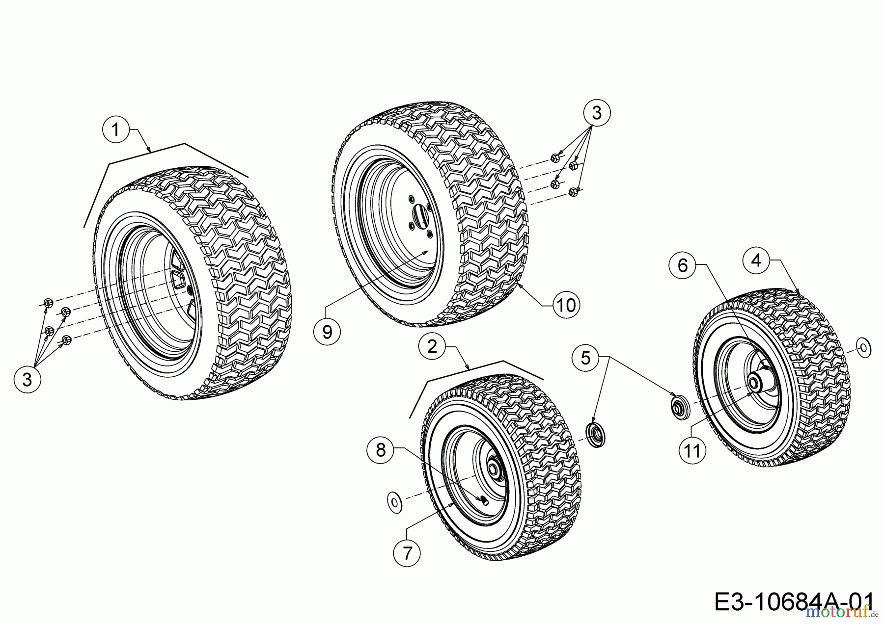 Cub Cadet Gartentraktoren XT3 QS127 14CIA5CQ603  (2020) Räder