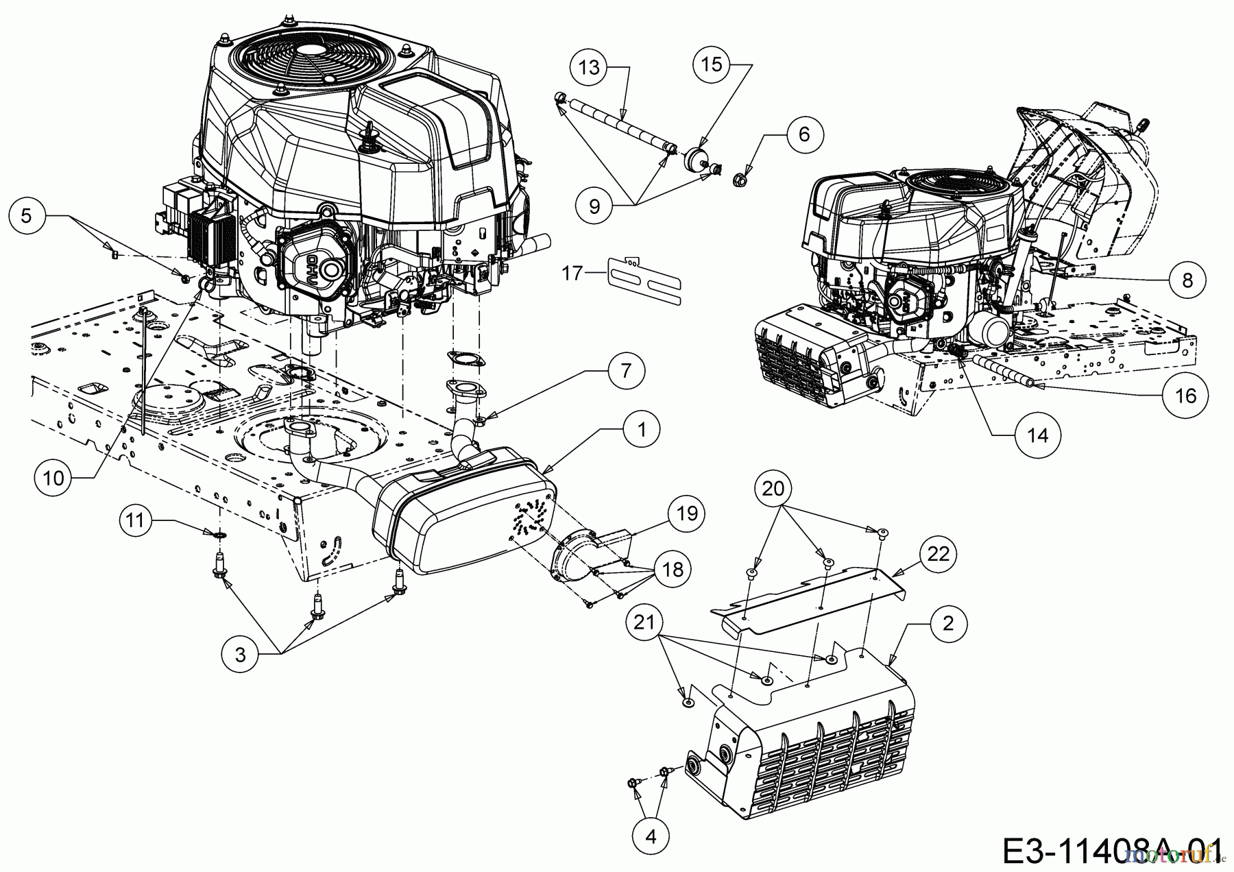Cub Cadet Rasentraktoren LT3 PS107 13AJ79DG603 (2020) Motorzubehör