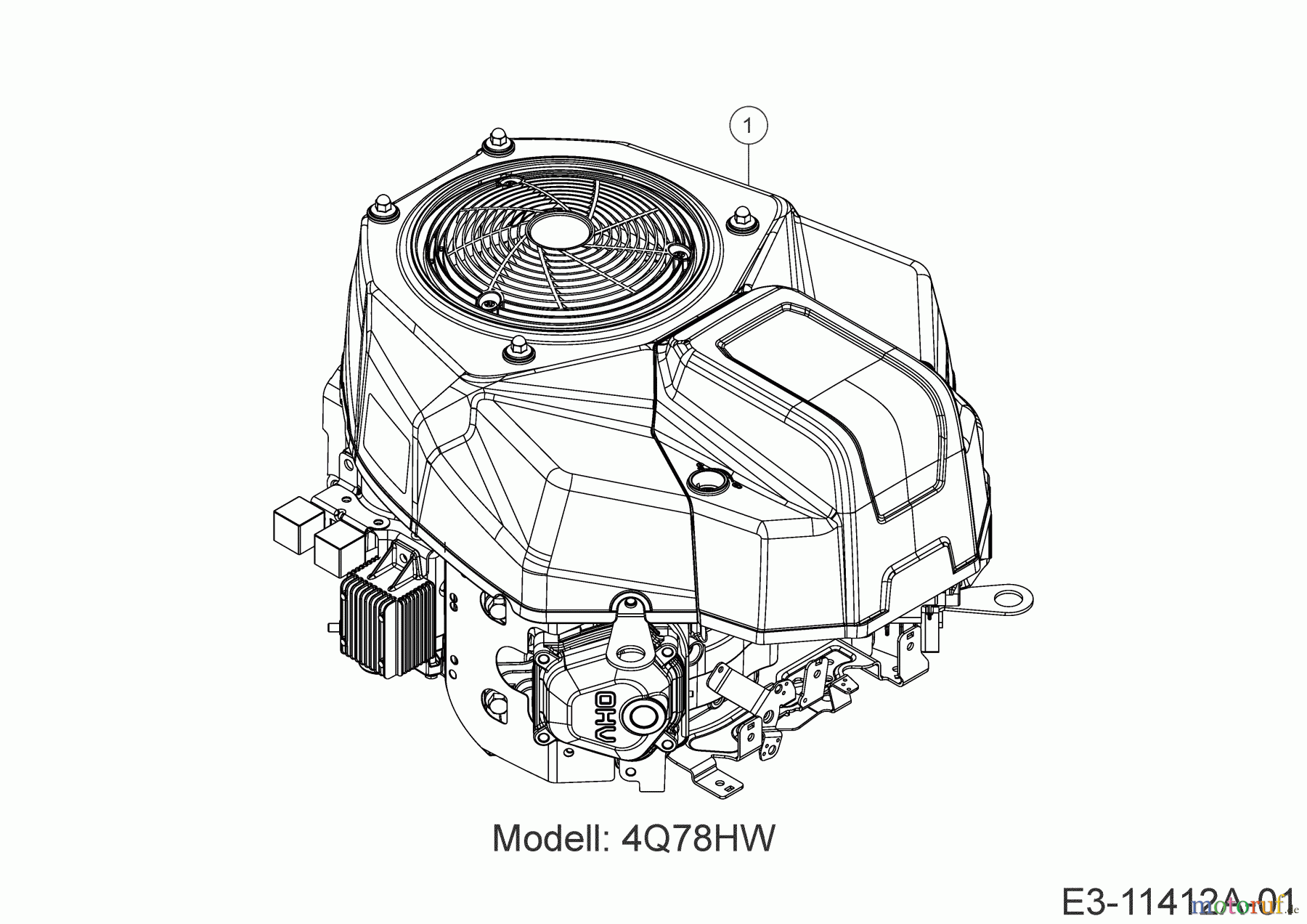 Cub Cadet Rasentraktoren LT3 PS107 13AJ79DG603 (2020) Motor