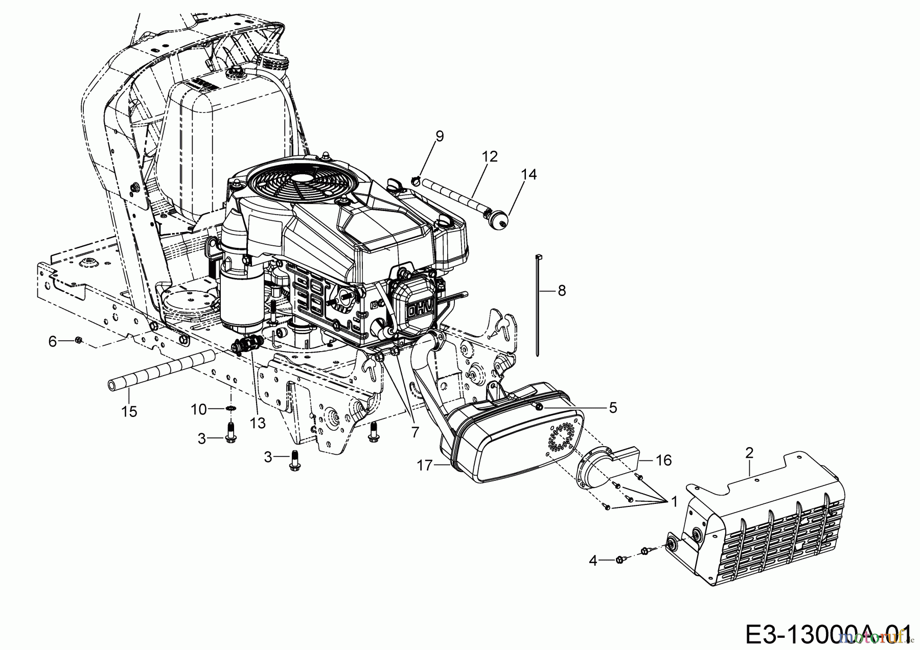 Cub Cadet Rasentraktoren LT2 NR92 13AB71DE603 (2019) Motorzubehör