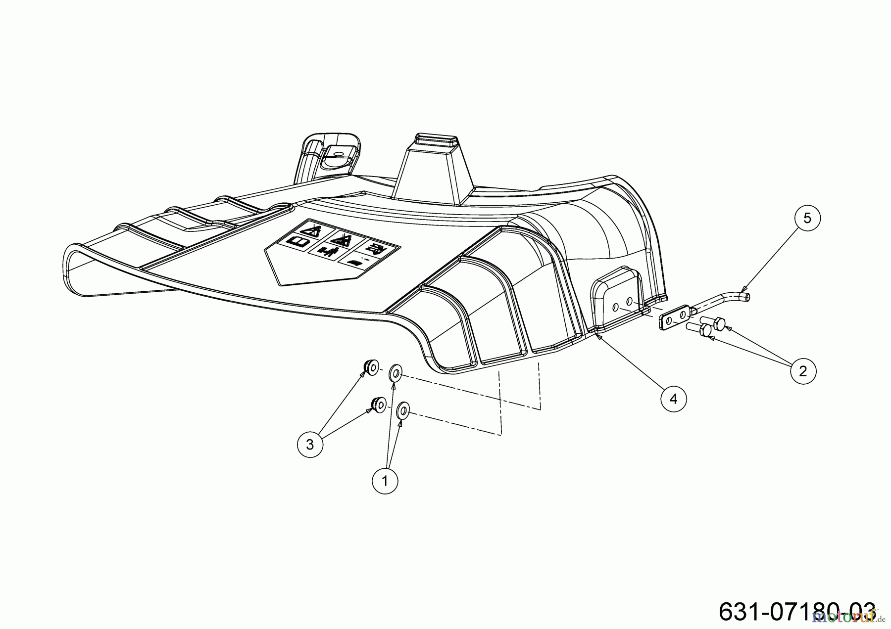 Cub Cadet Rasentraktoren LT1 NS92 13AB77BY603 (2023) Deflektor